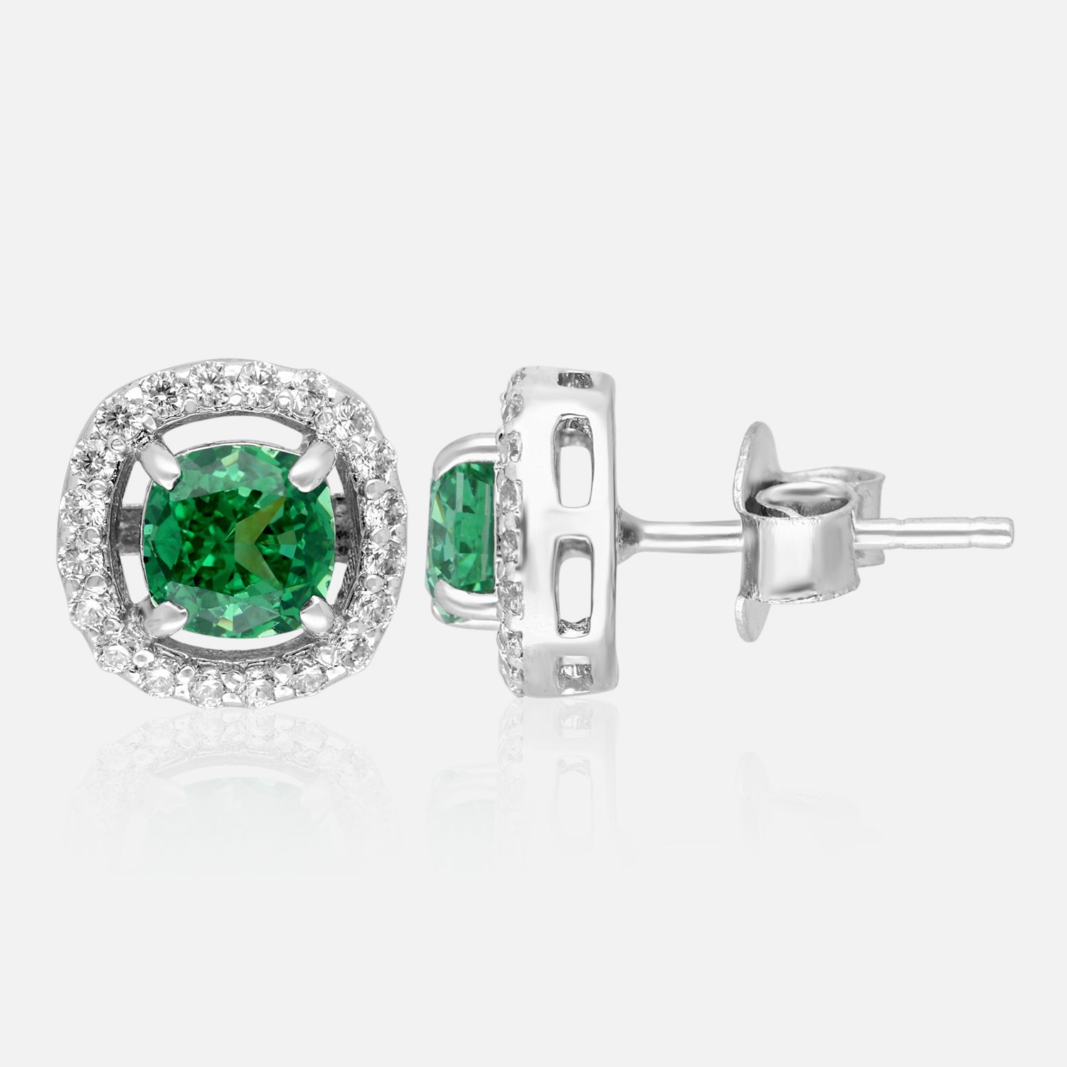 Eternal Spark Halo Stud Earrings | SKU : 0022196088, 0022194695, 0003904442