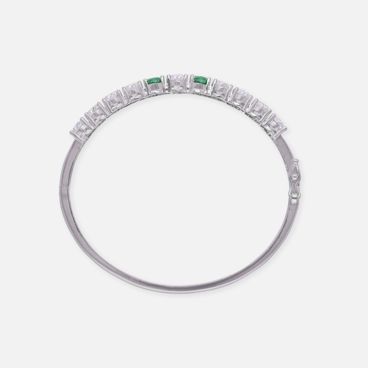 Elegant Blue Topaz & Diamond Bangle | SKU : 0022219596, 0022219381, 0003922040