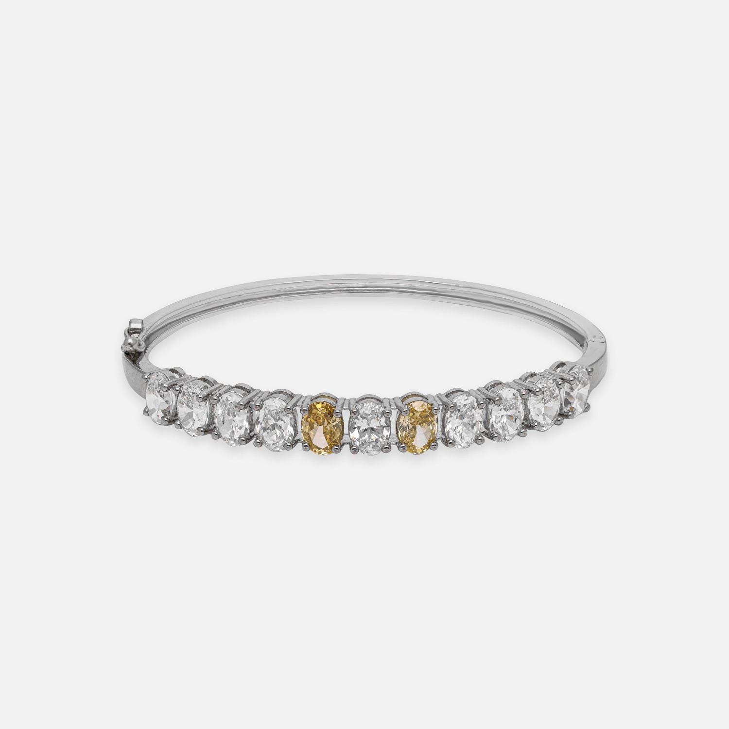 Sterling Silver Oval Gemstone Bracelet Collection – Blue, Yellow & Orange Accents | SKU : 0022219572, 0022219367, 0003922026