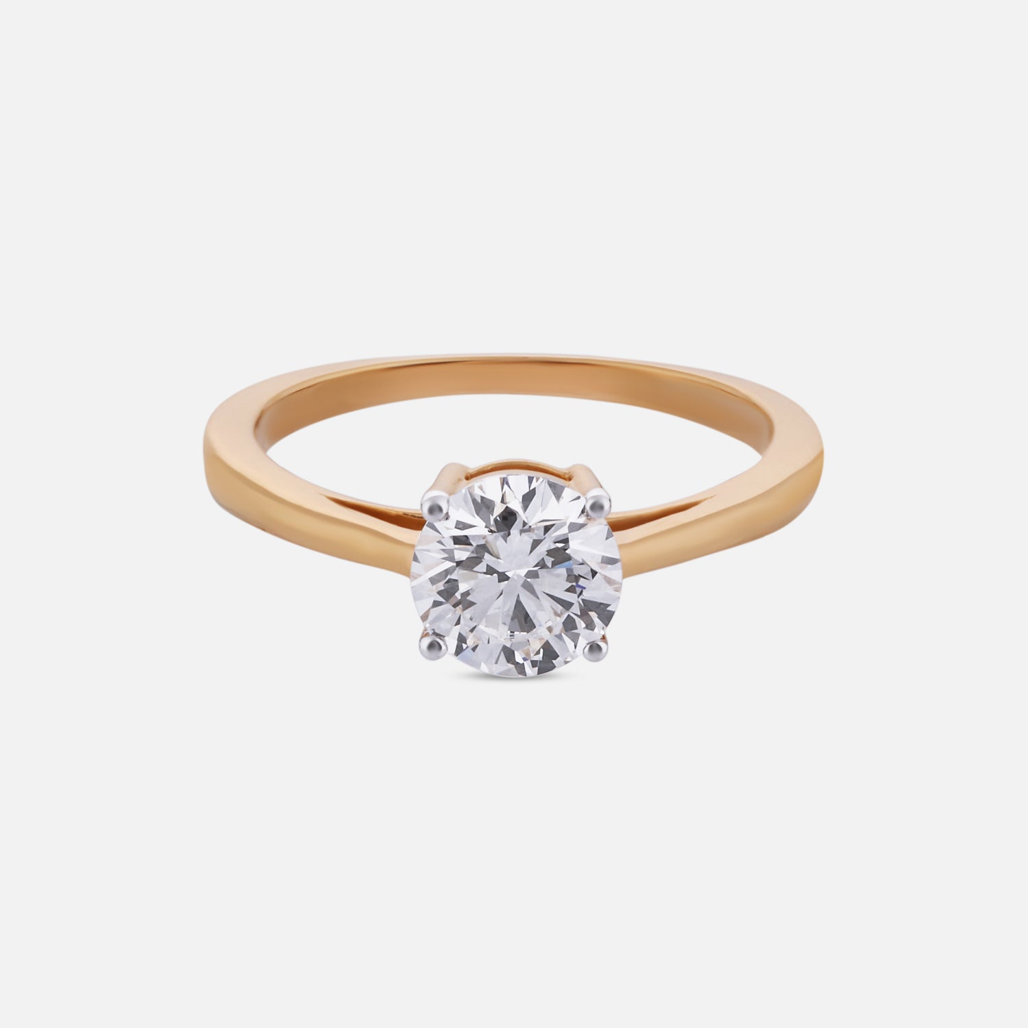 Eternal Radiance Lab-Grown Diamond Solitaire Ring in Yellow Gold | SKU : 0004952572