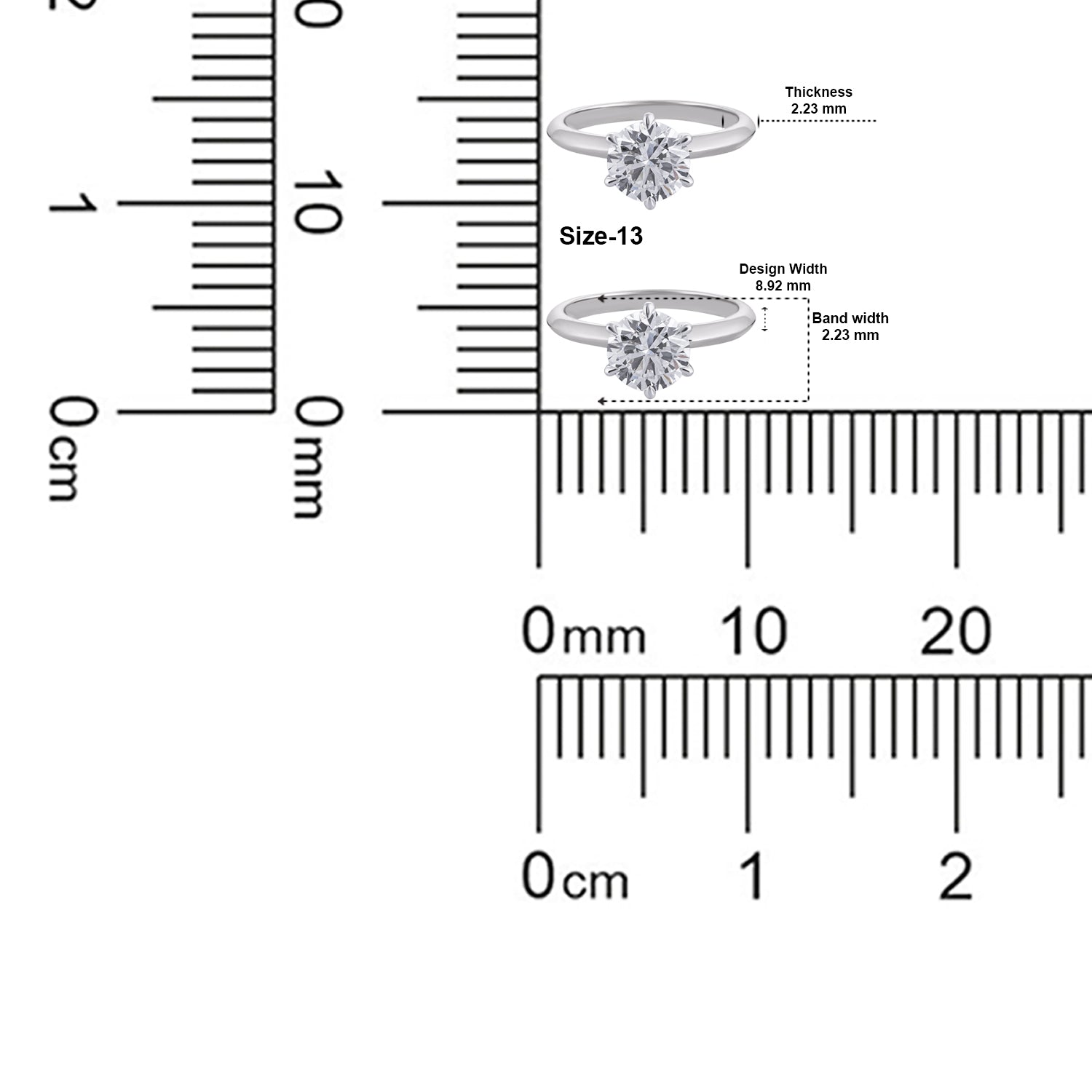 Timeless Round Brilliant Lab-Grown Diamond Solitaire Ring in White Gold | SKU : 0004952824