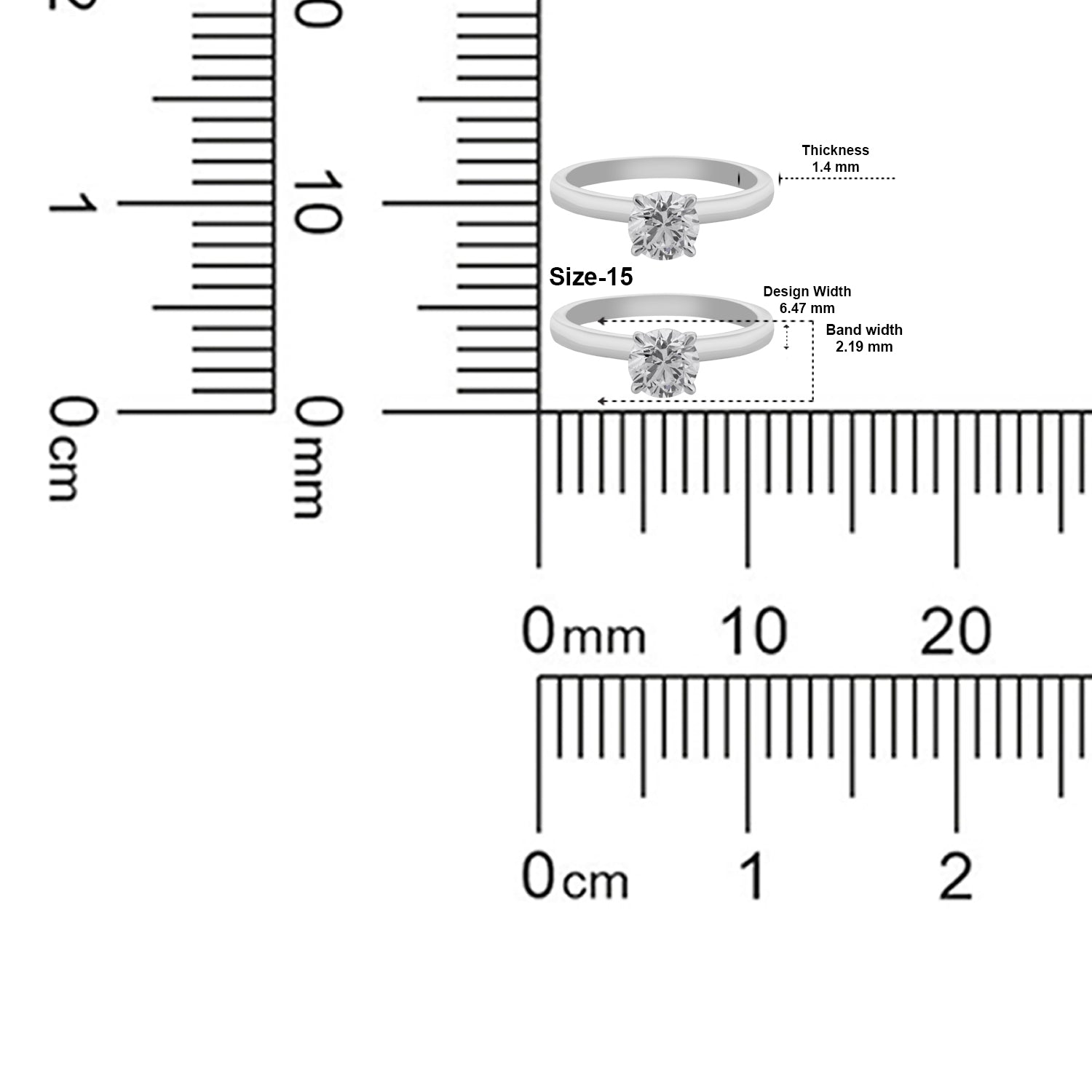 Serene Grace Lab Grown Diamond Solitaire Ring in White Gold | SKU : 0004953005