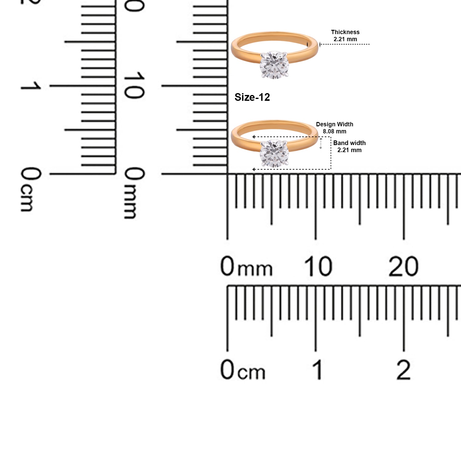 Refined Round Brilliant Lab-Grown Diamond Solitaire Ring in Yellow Gold | SKU : 0004953074
