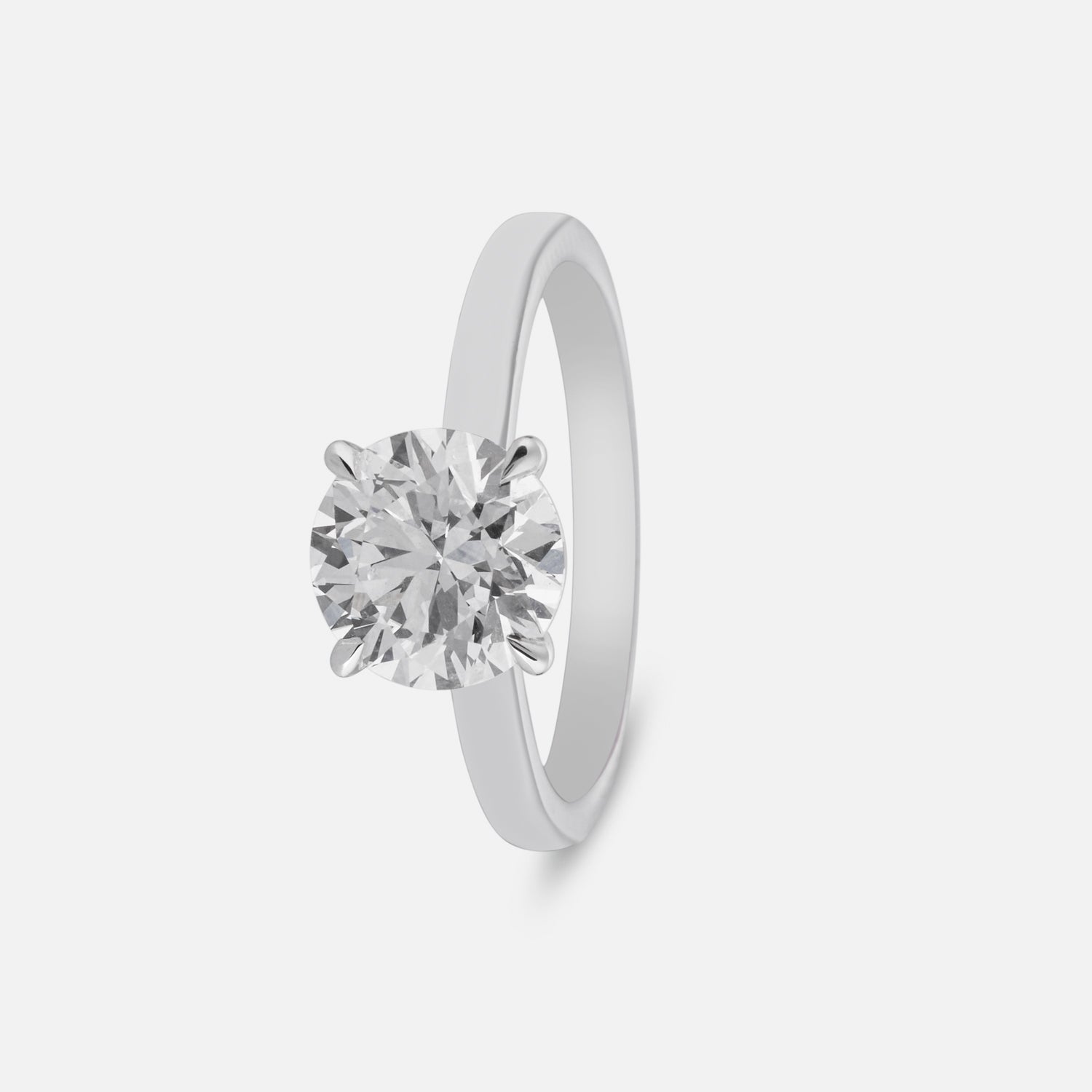 Celestia Lab Grown Diamond Solitaire Ring in White Gold | SKU : 0004953081