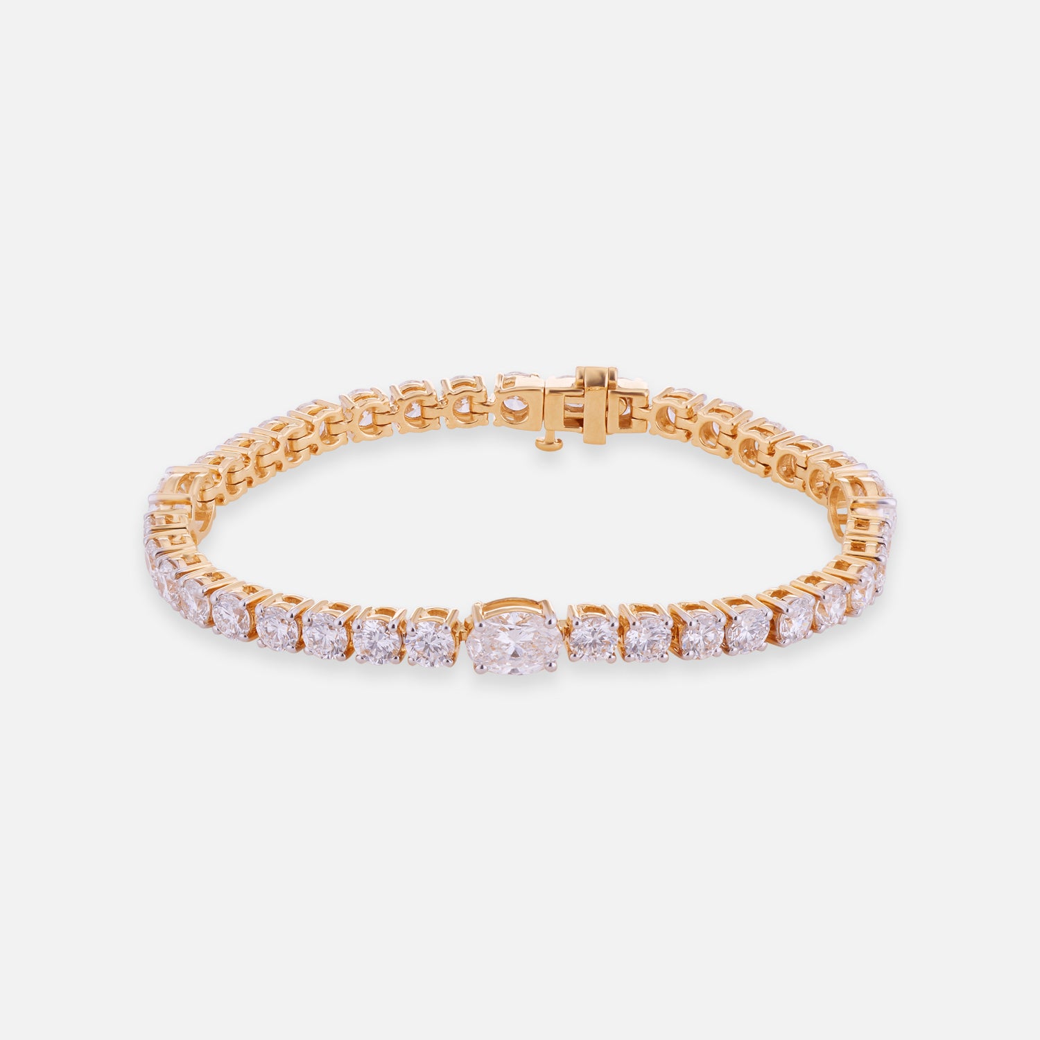 Timeless Radiance Lab Grown Diamond Tennis Bracelet in 18K Yellow Gold | SKU : 0004953272