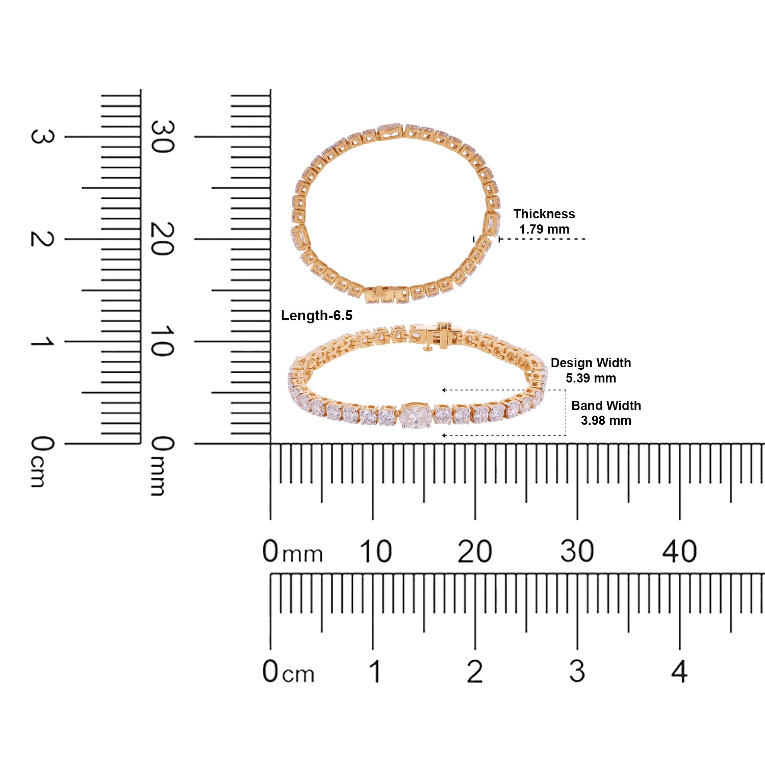 Timeless Radiance Lab Grown Diamond Tennis Bracelet in 18K Yellow Gold | SKU : 0004953272