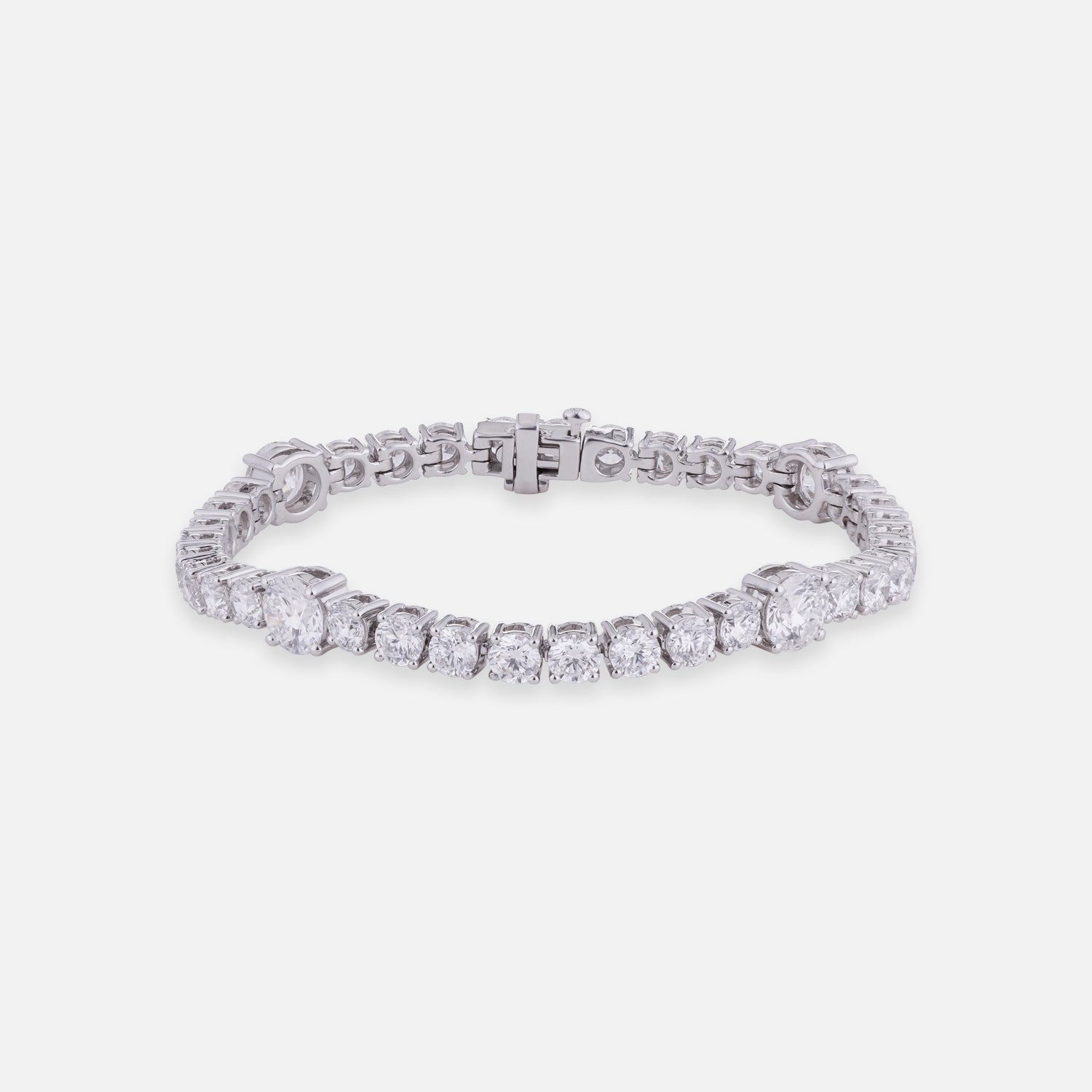 Celestial Glow Lab Grown Diamond Tennis Bracelet in 18K White Gold | SKU : 0004953289