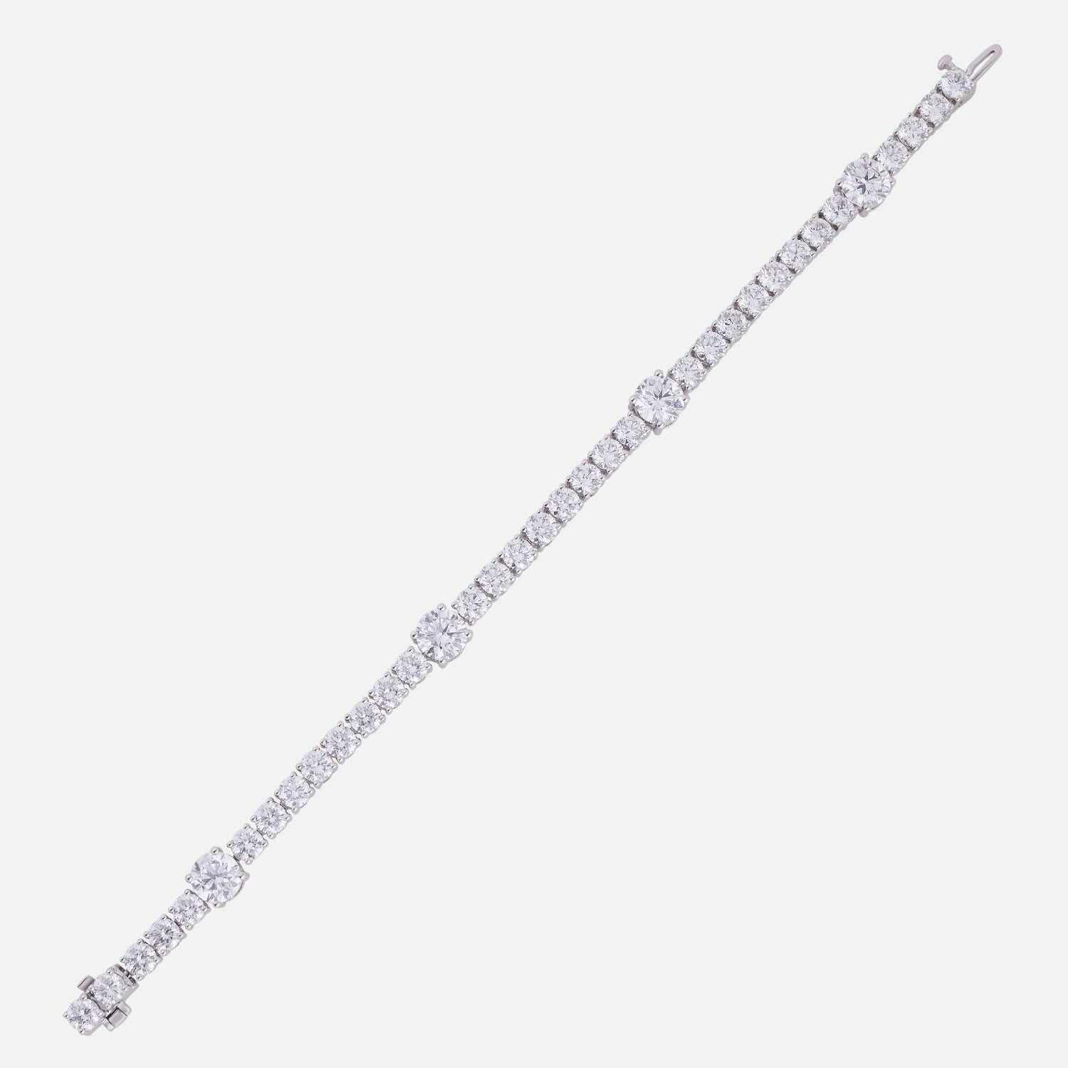 Celestial Glow Lab Grown Diamond Tennis Bracelet in 18K White Gold | SKU : 0004953289