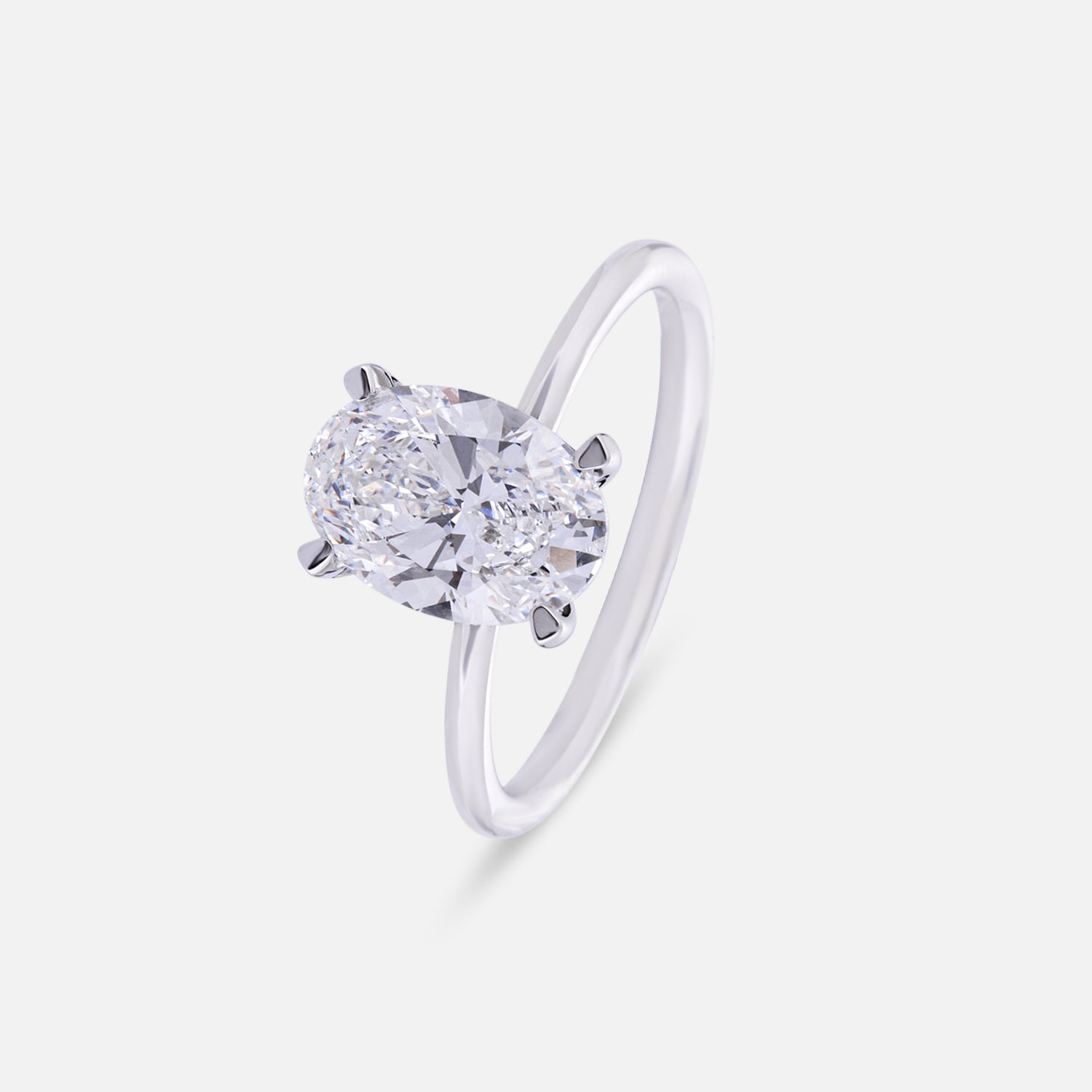 Eternal Symphony Lab Grown Five-Stone Diamond Ring in White Gold | SKU : 0004953845