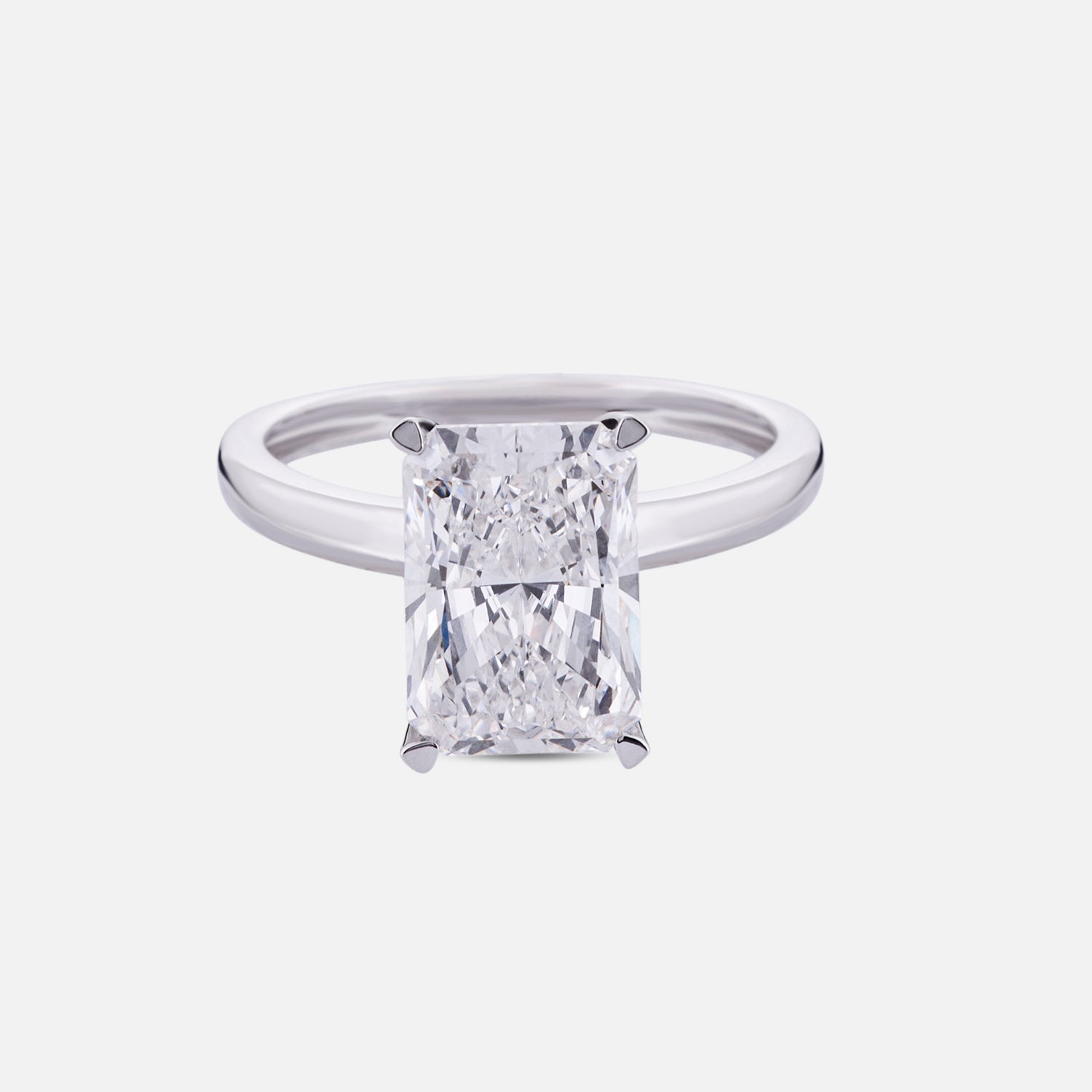 Luminous Legacy Lab Grown Radiant Cut Diamond Ring in White Gold | SKU : 0004953883