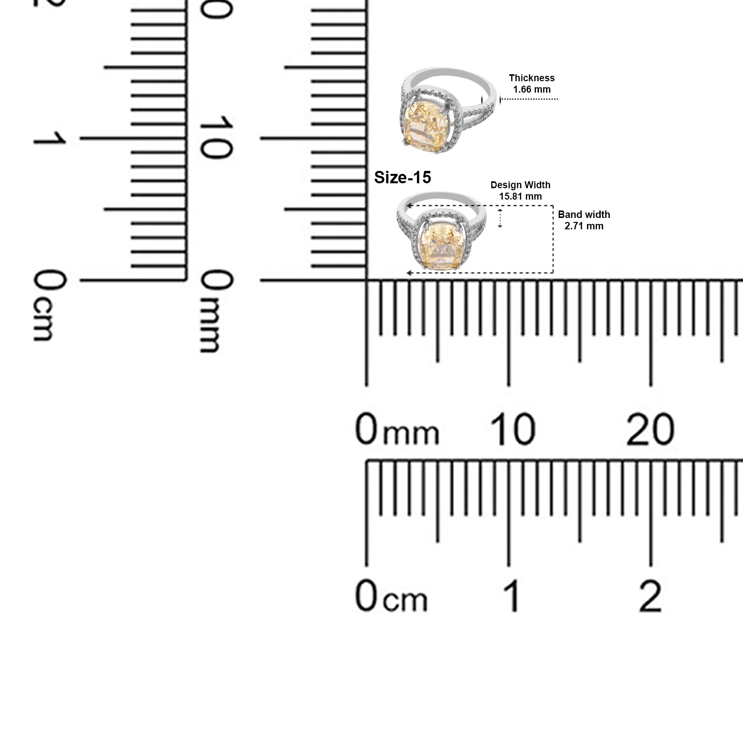Elegant Sterling Silver Cushion-Cut Yellow Cubic Zirconia Halo Ring with Split Band | SKU: 0022629432, 0005758449, 0005751099