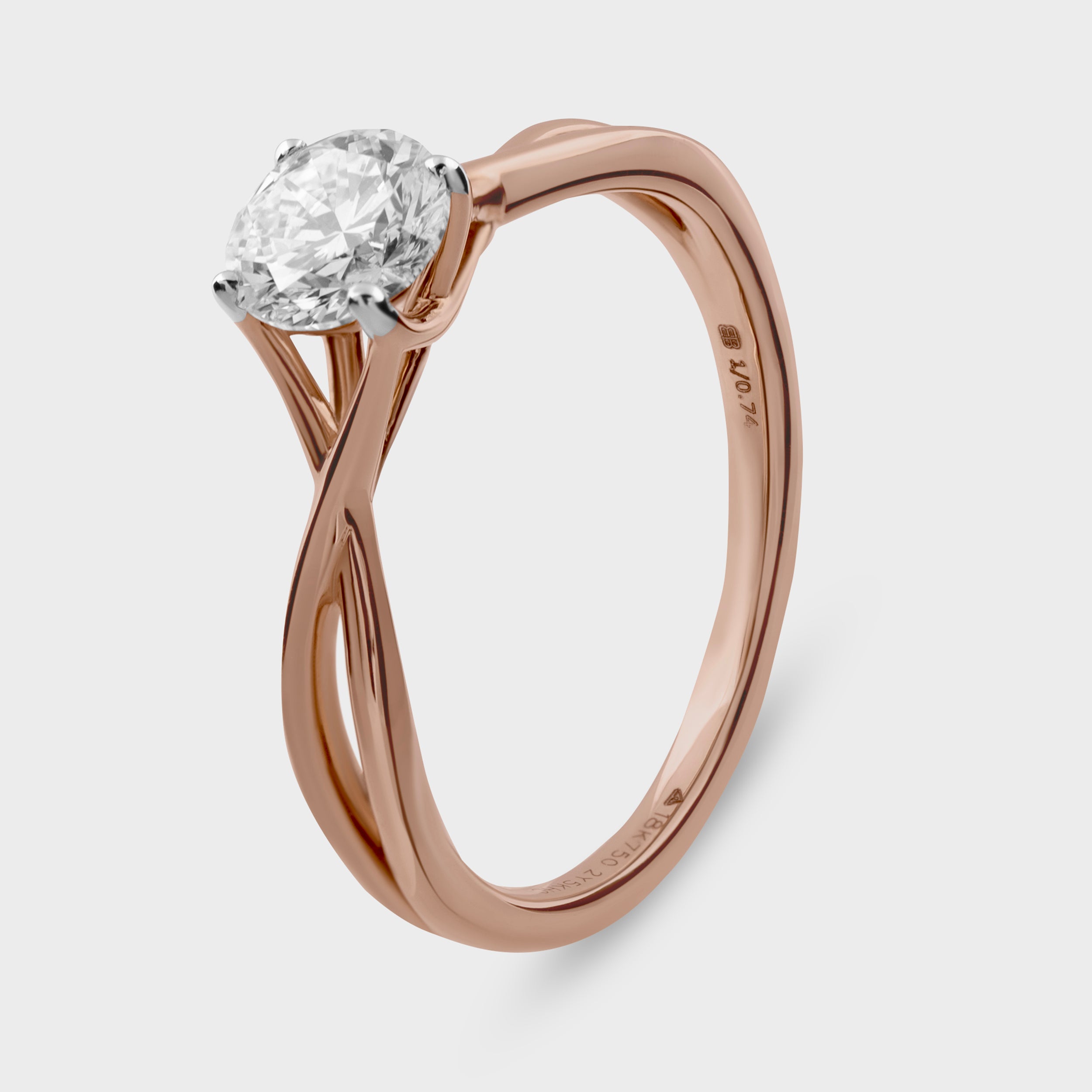 Round Brilliant 1.05 Carat Solitaire Lab Grown Diamond Ring | SKU : 0019469768 - crash.club by CKC