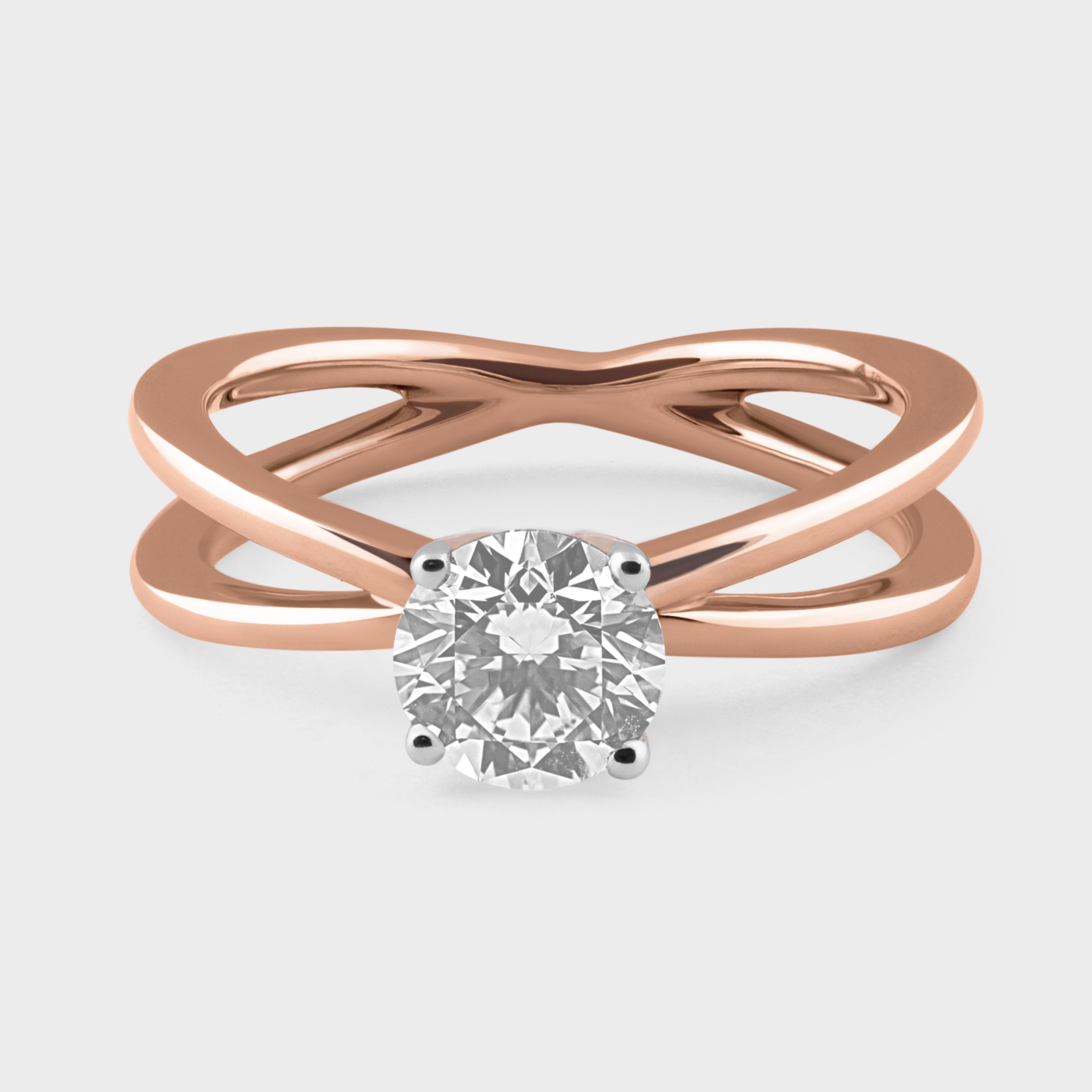 Round Brilliant 1.04 Carat Fancy Lab Grown Solitaire Diamond Ring | SKU : 0019503813