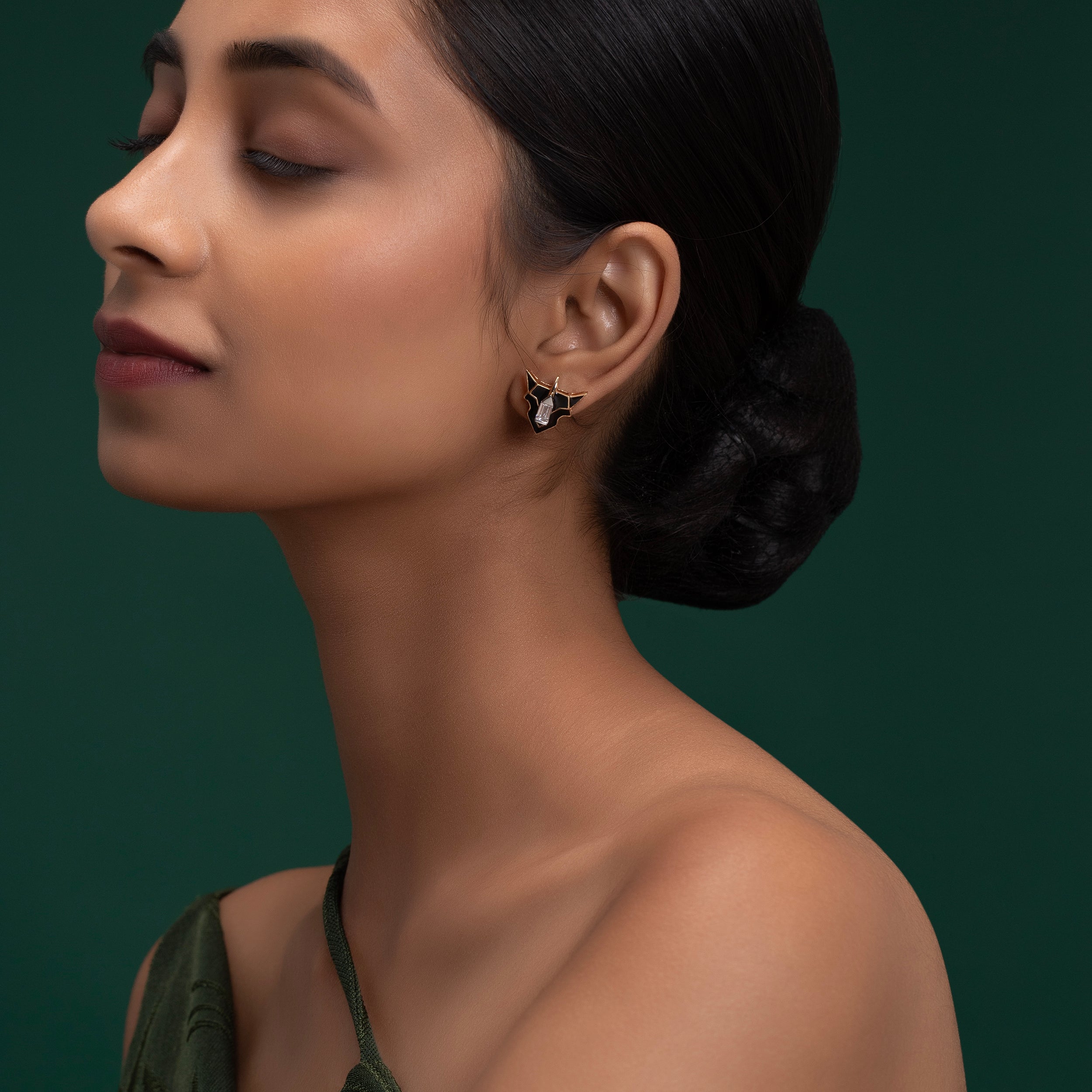 Baguette 0.39 Carat Pair Rhino Face Single Lab Grown Diamond Earstud | SKU : 0019636849 - crash.club by CKC