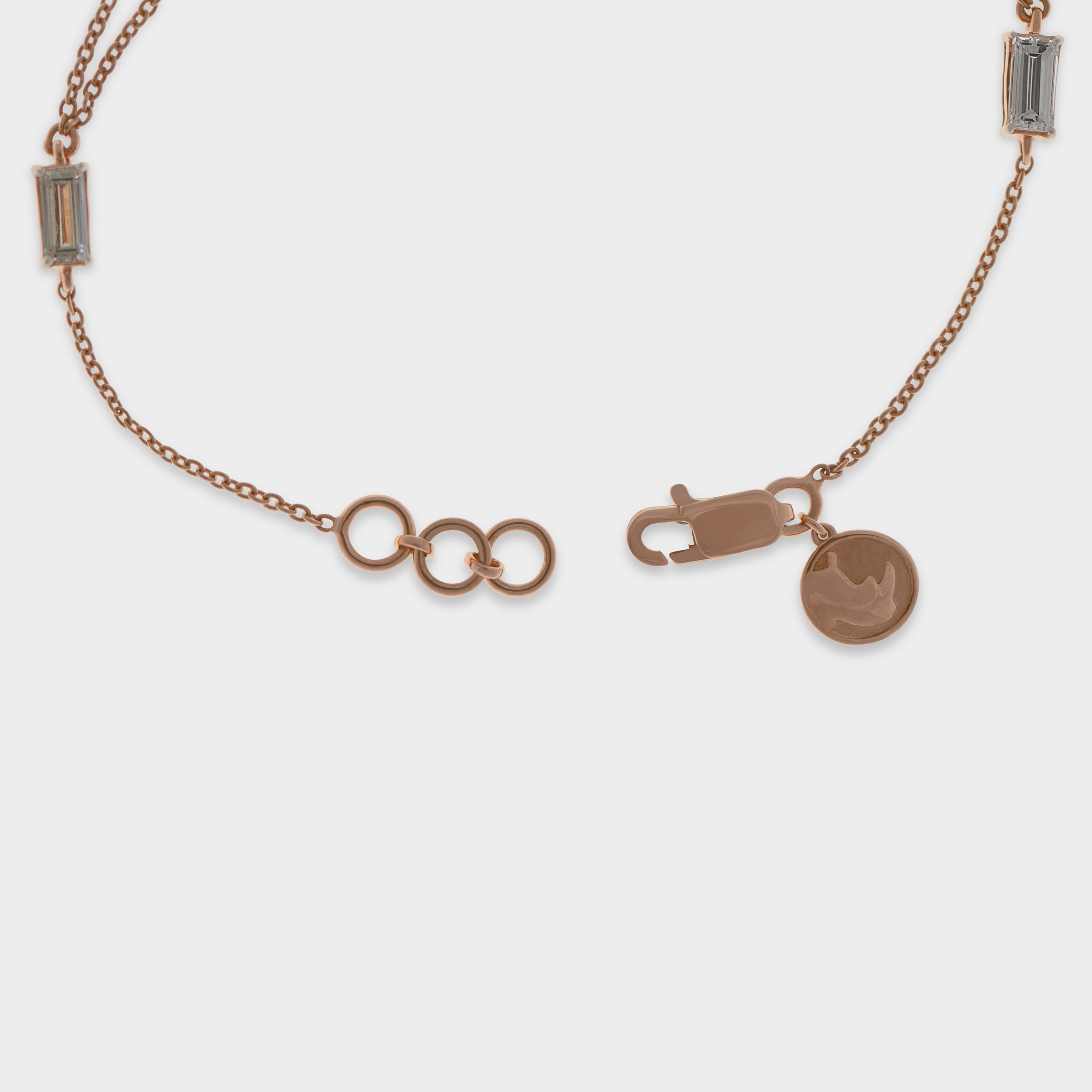 Baguette 0.55 Carat & 0.58 Carat Pair Gold Rhino Design Lab-Grown Diamond Bracelet | SKU : 0019643441