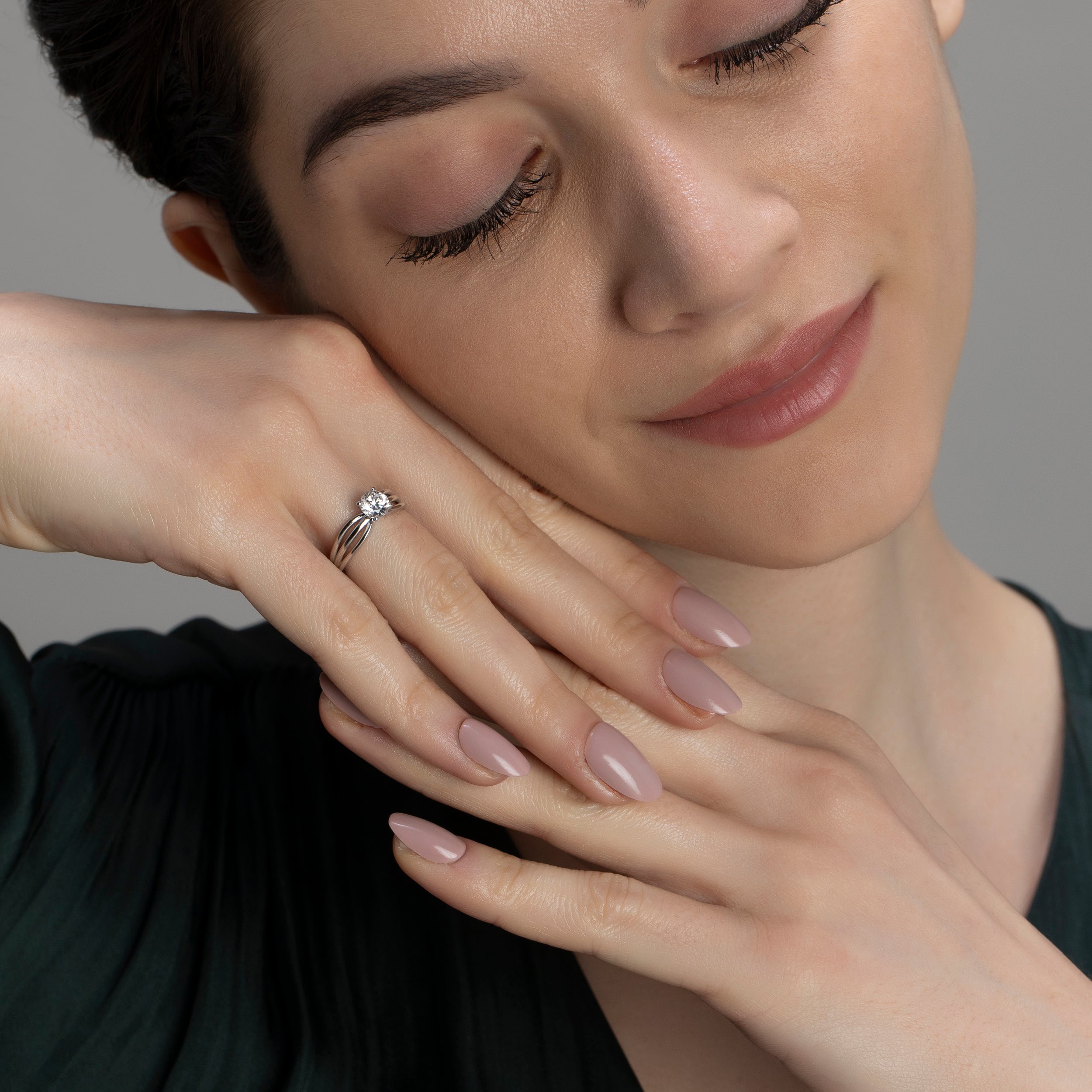 Round Brilliant 0.74 Carat Solitaire Lab-Grown Diamond Ring | SKU : 0019853871 - crash.club by CKC