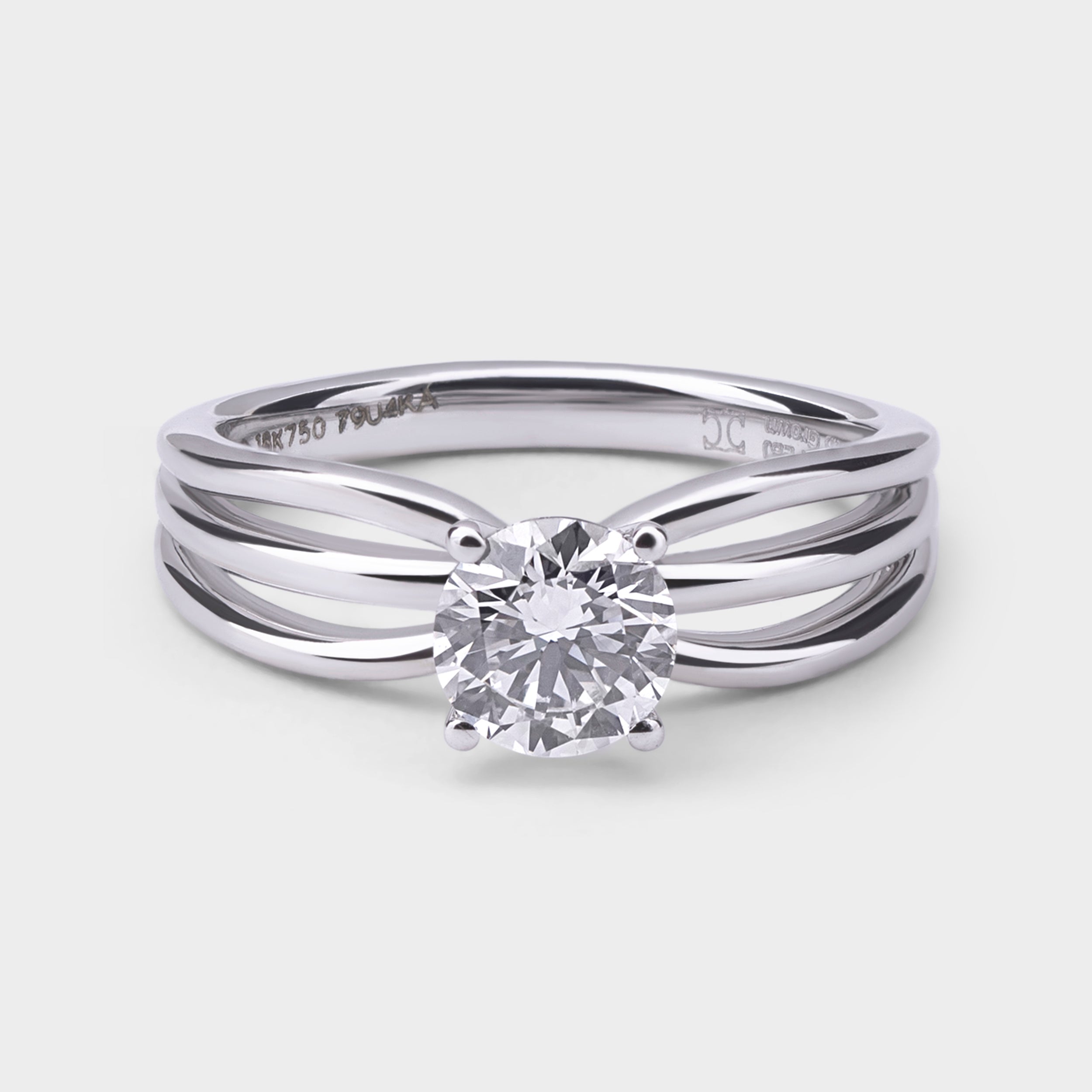 Round Brilliant 0.74 Carat Solitaire Lab-Grown Diamond Ring | SKU : 0019853871