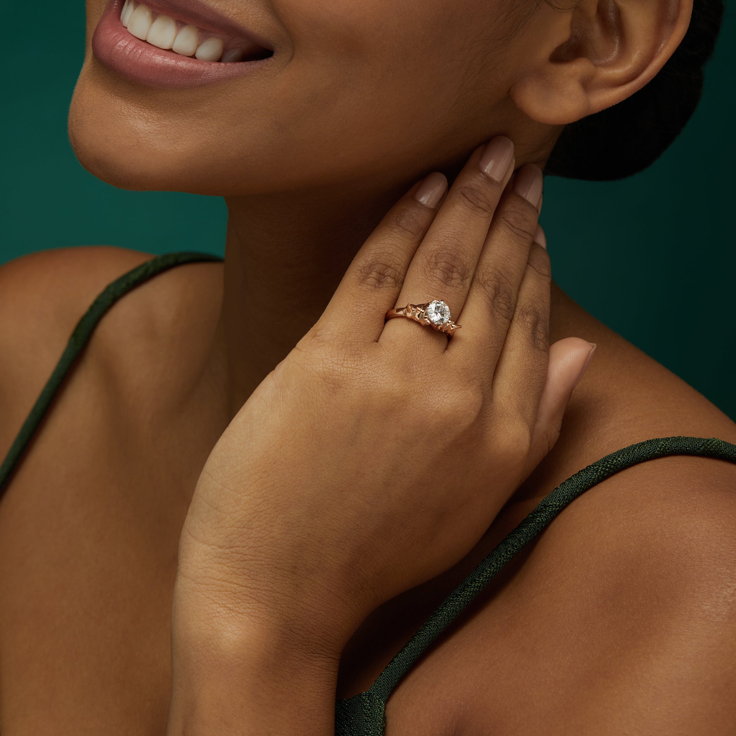 Round Brilliant 1.04 Carat Rhino Embrace Lab-Grown Diamond Ring | SKU: 0019503844