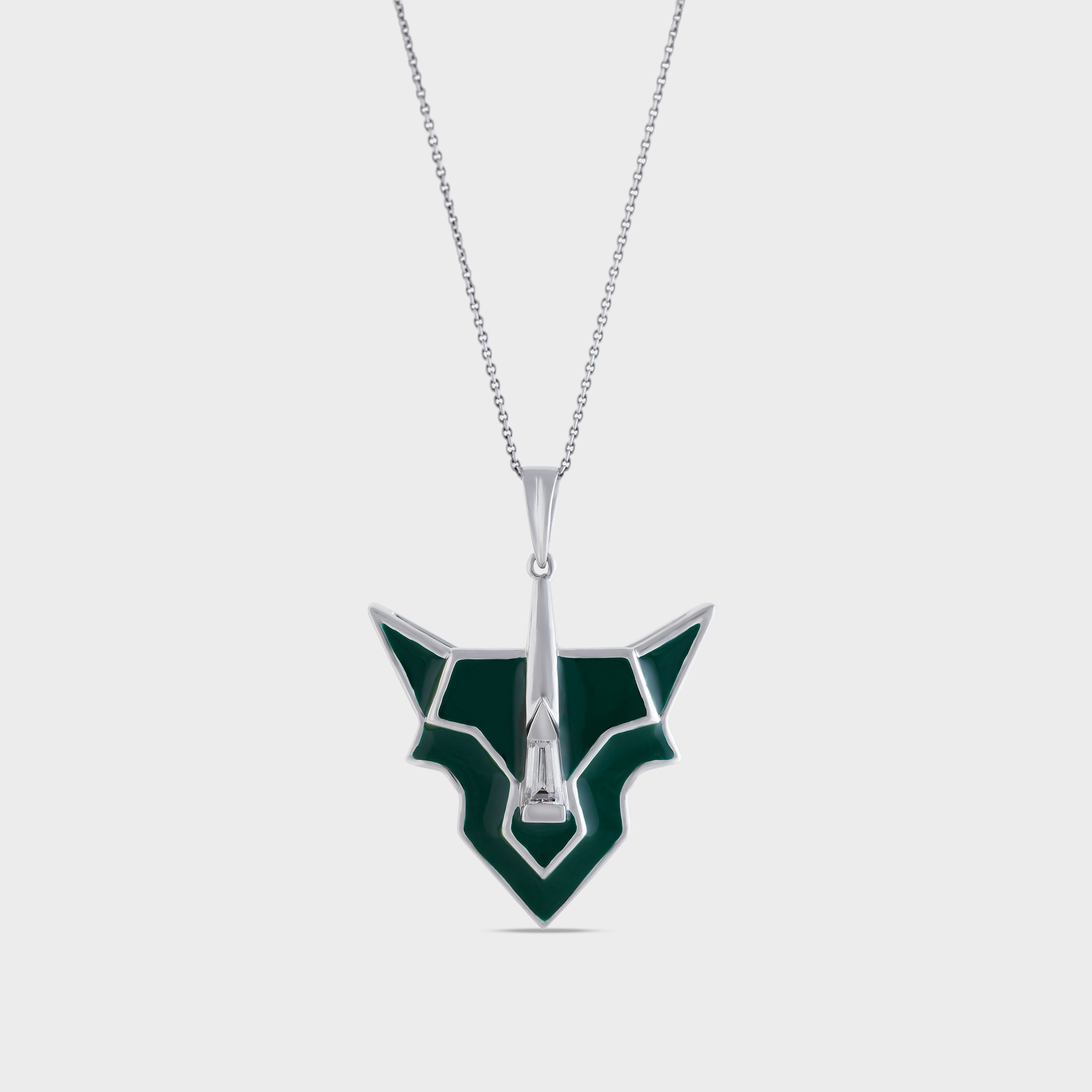 Various Cut 0.48 Carat Rhino Design Lab-Grown Diamond Necklace | SKU : 0019510637 - crash.club by CKC