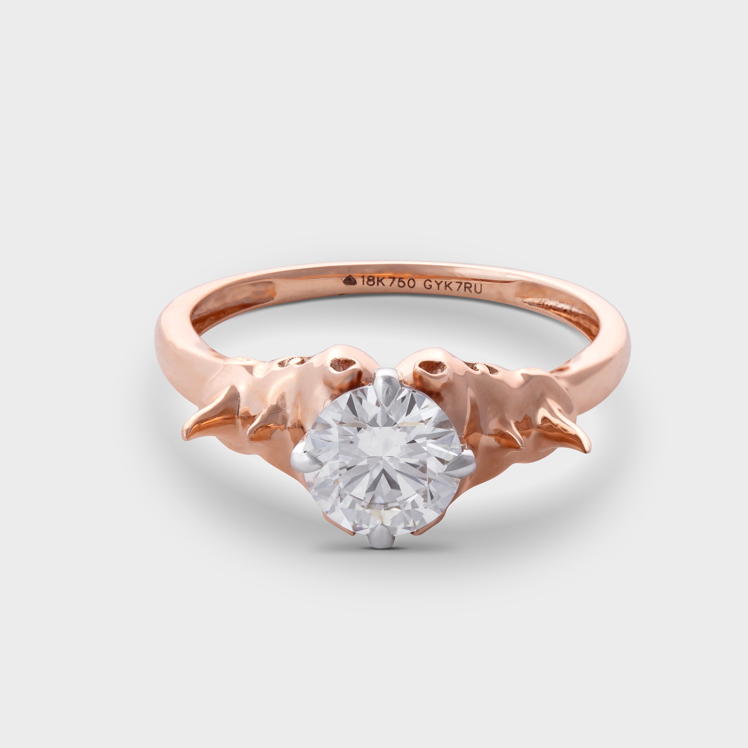 Round Brilliant 1.04 Carat Rhino Embrace Lab-Grown Diamond Ring | SKU: 0019503844 - crash.club by CKC