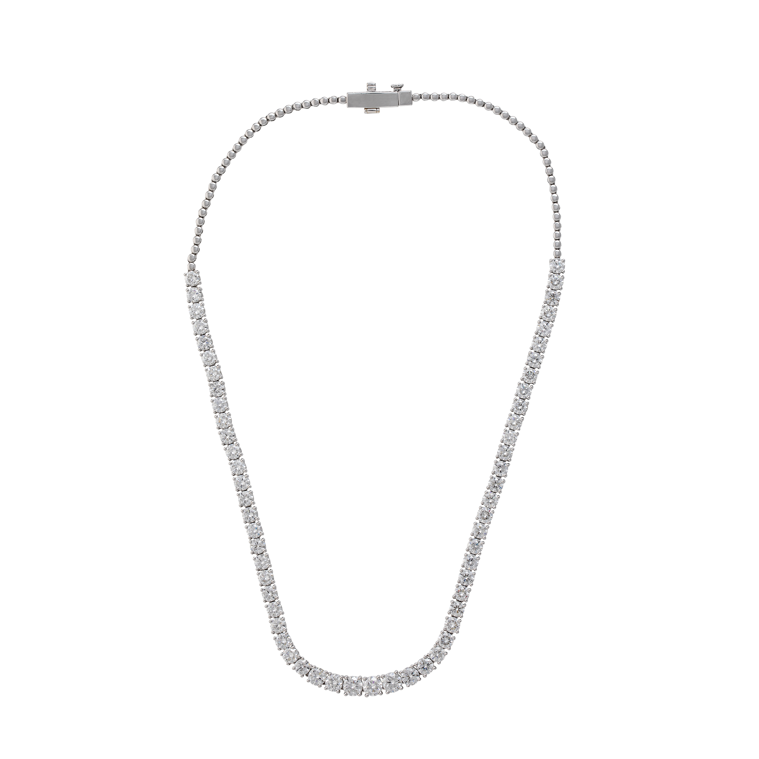 Elegant Round Brilliant Cut Lab Grown Diamond Necklace | SKU: 0019052670 - crash.club by CKC