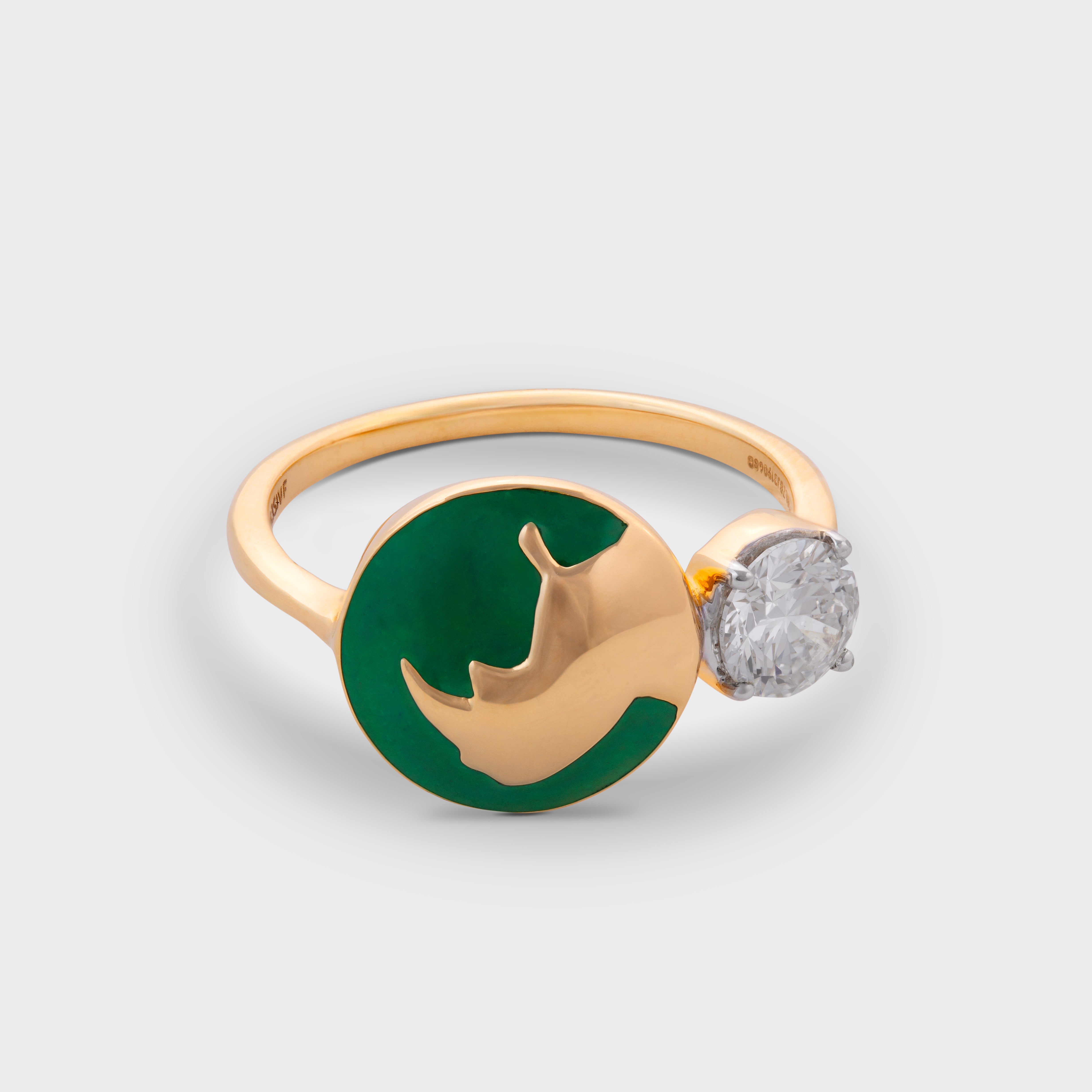 Pear Cut 0.51 Carat Rhino Designer Diamond Ring | SKU: 0019359816 - crash.club by CKC