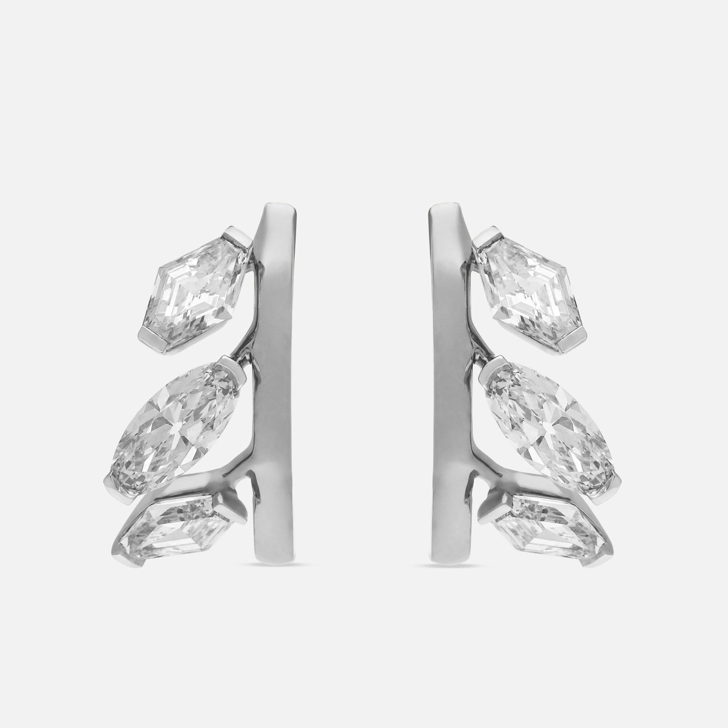 Celeste Radiance Gold Tops with Roval & Lozenge Blunt Lab-Grown Diamonds | SKU : 0021957079