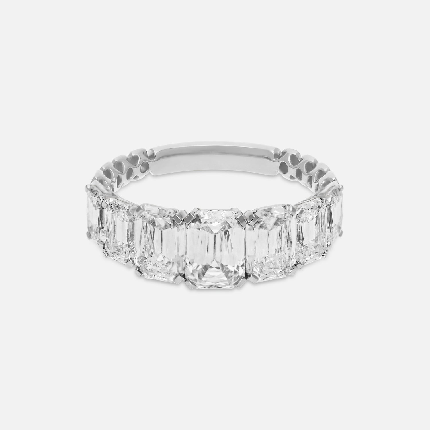 White Gold Ring with Heritage Emerald-Cut Lab-Grown Diamonds | SKU : 0021923975