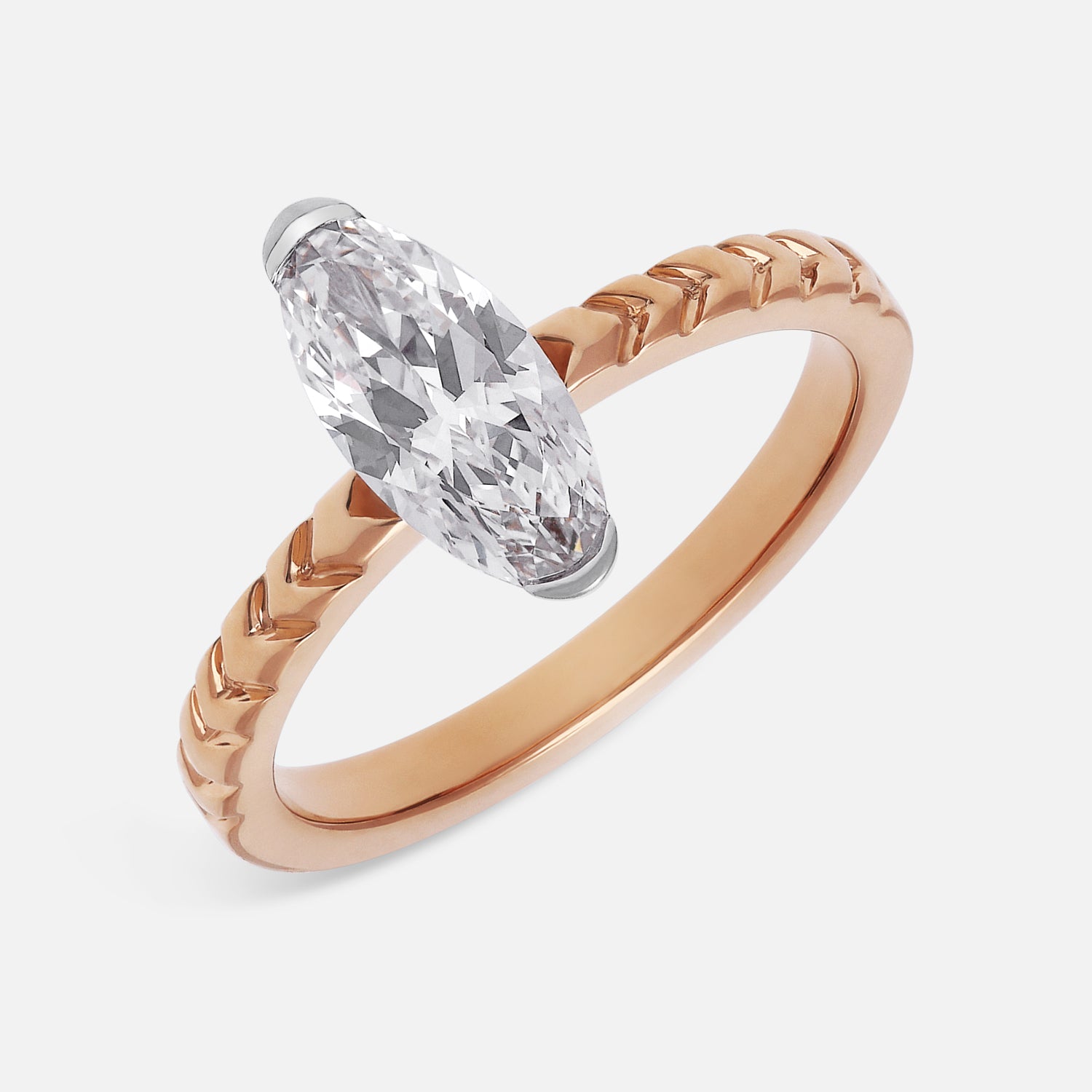 Oval Cut 1.070 Carat Lab-Grown Diamond Ring | SKU : 0003759516
