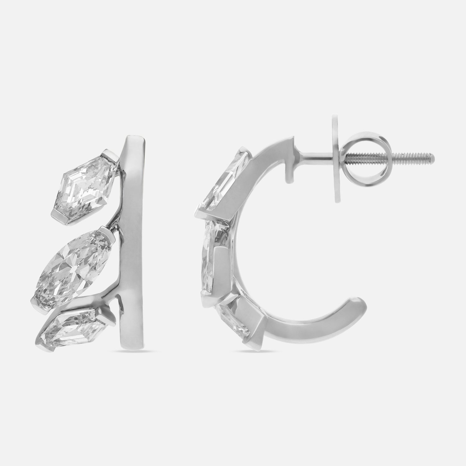 Celeste Radiance Gold Tops with Roval & Lozenge Blunt Lab-Grown Diamonds | SKU : 0021957079