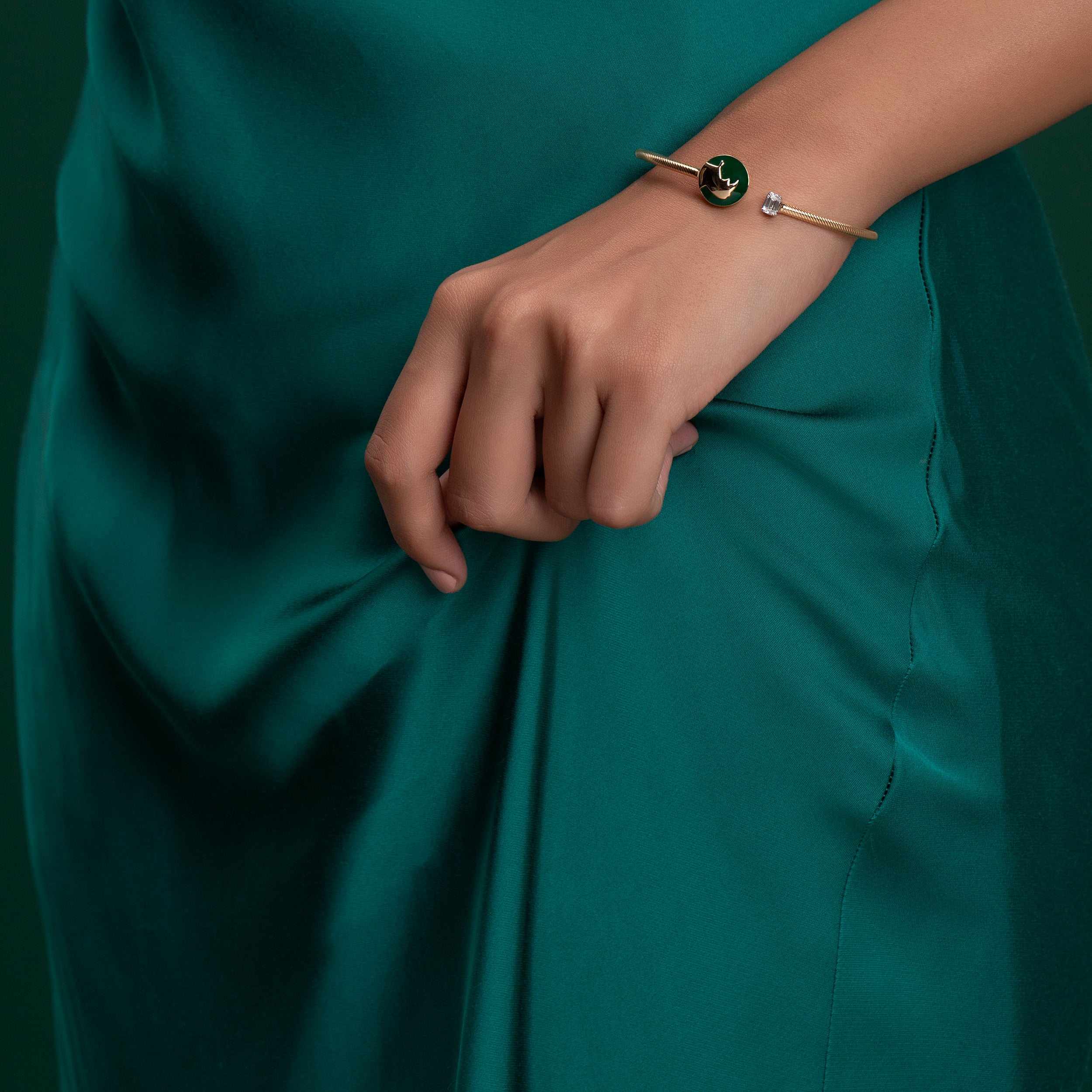 Emerald Cut 0.31 Carat Rhino Horn Designer Bracelet | SKU: 0003181508