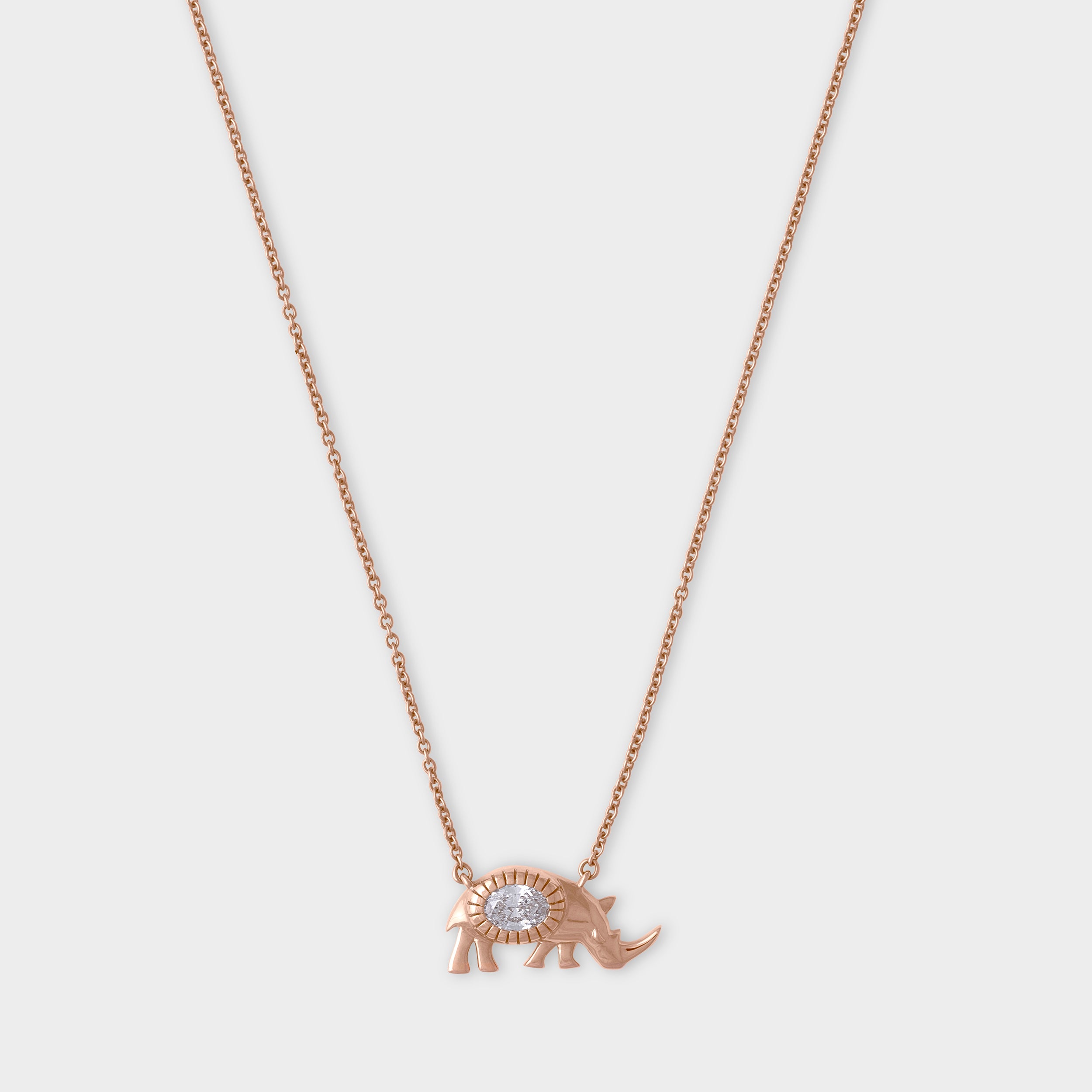 Pear Cut 0.32 Carat Rhino Lab Grown Diamond Chain Pendant | SKU : 0003181522