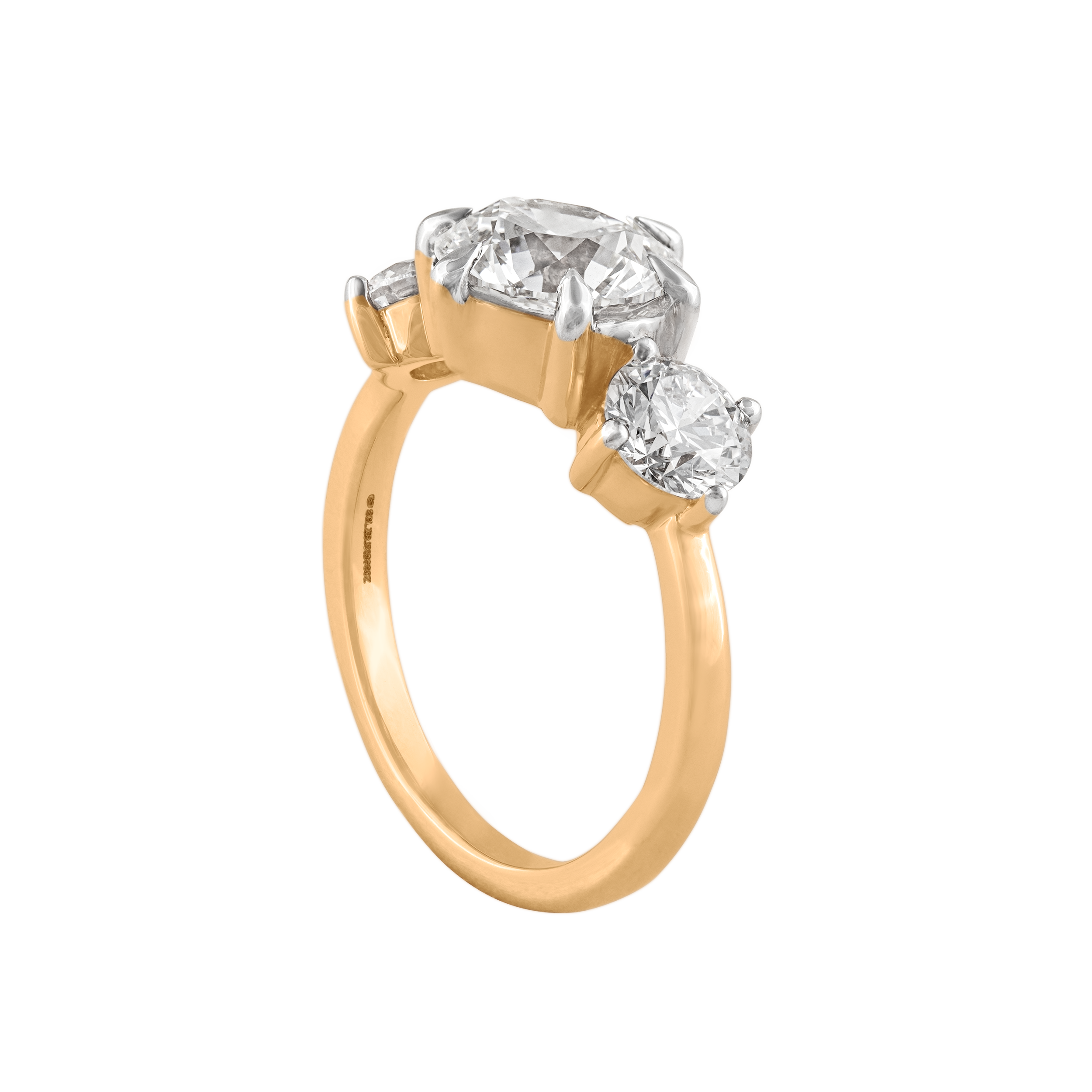 Round Brilliant 5.130 Carat Twilight Diamond Lumina Ring | SKU: 0019340036