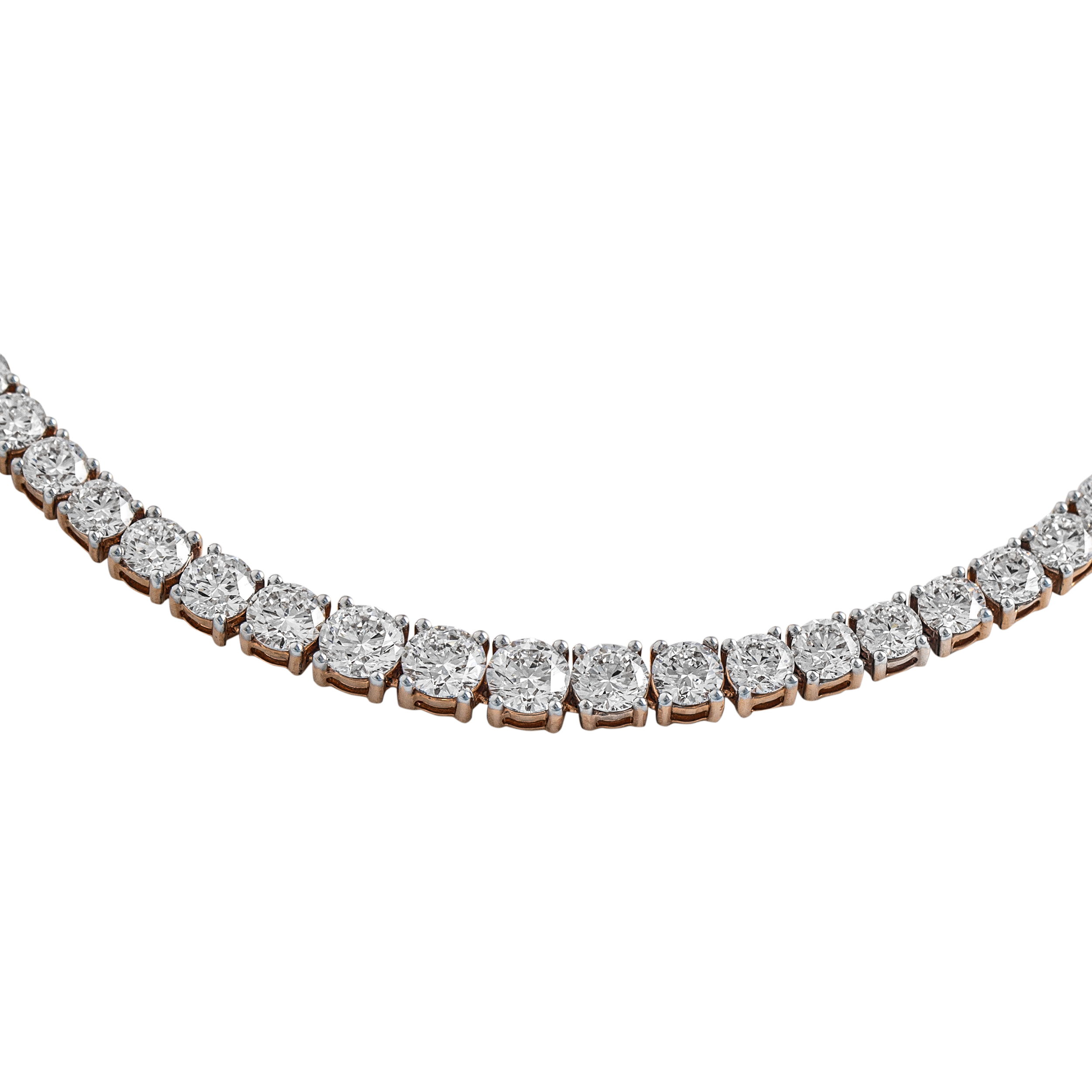 Round Brilliant Cut Designer Lab Grown Diamond Elegant Necklace | SKU: 0019053080