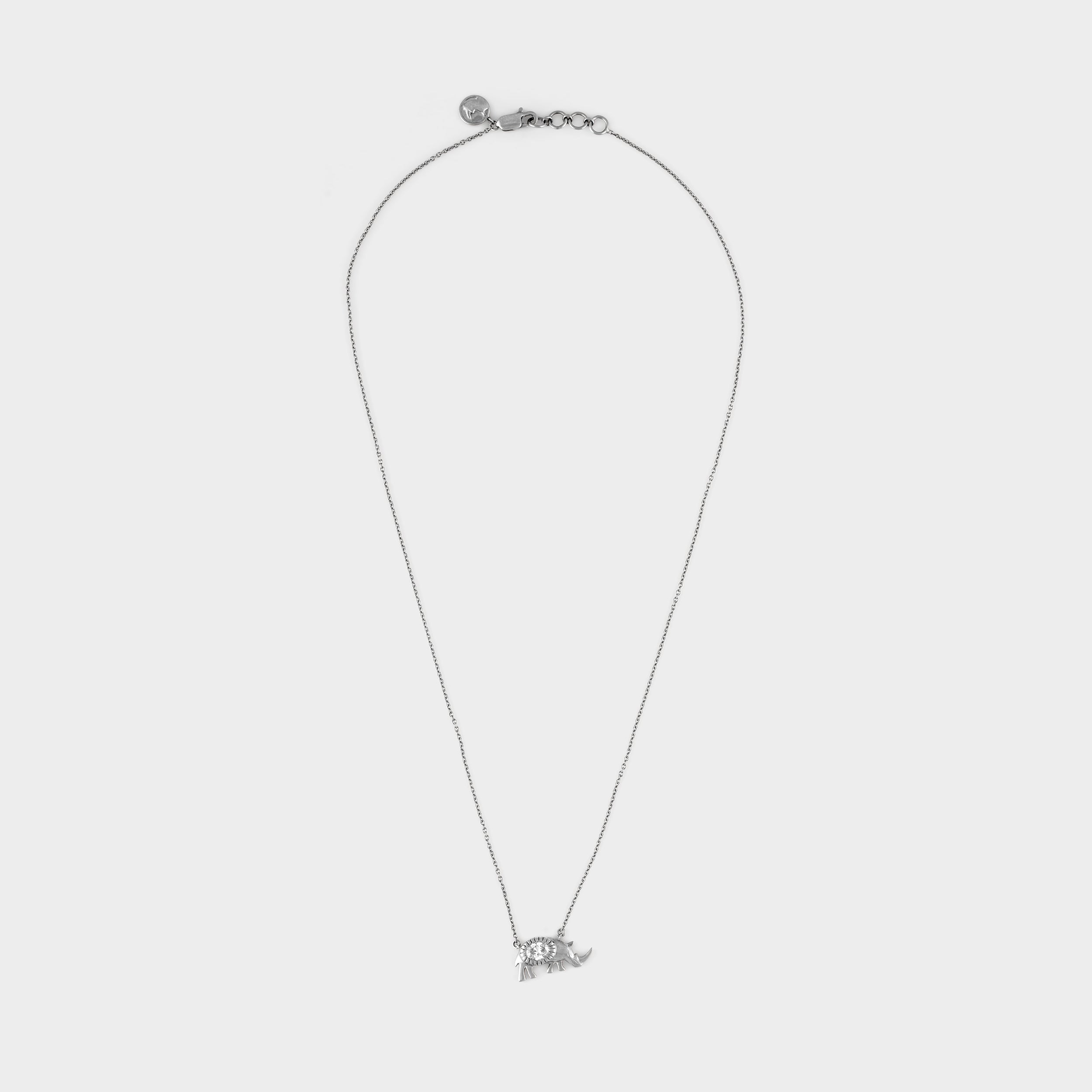 Rhino Oval Cut 0.33 Carat Diamond Pendant Chain | SKU: 0019365169