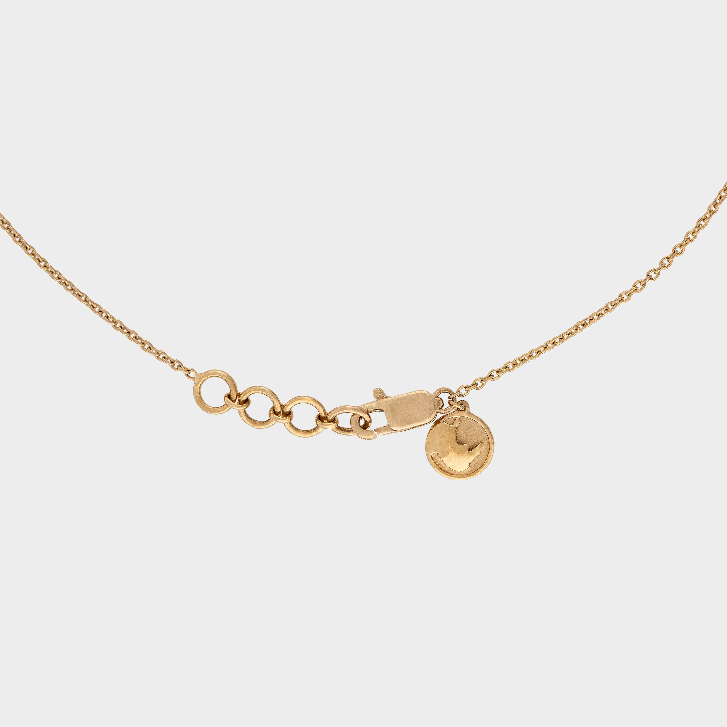 Round Brilliant 0.29 Carat Green Rhino Lab Grown Diamond Chain Pendant | SKU : 0019473475