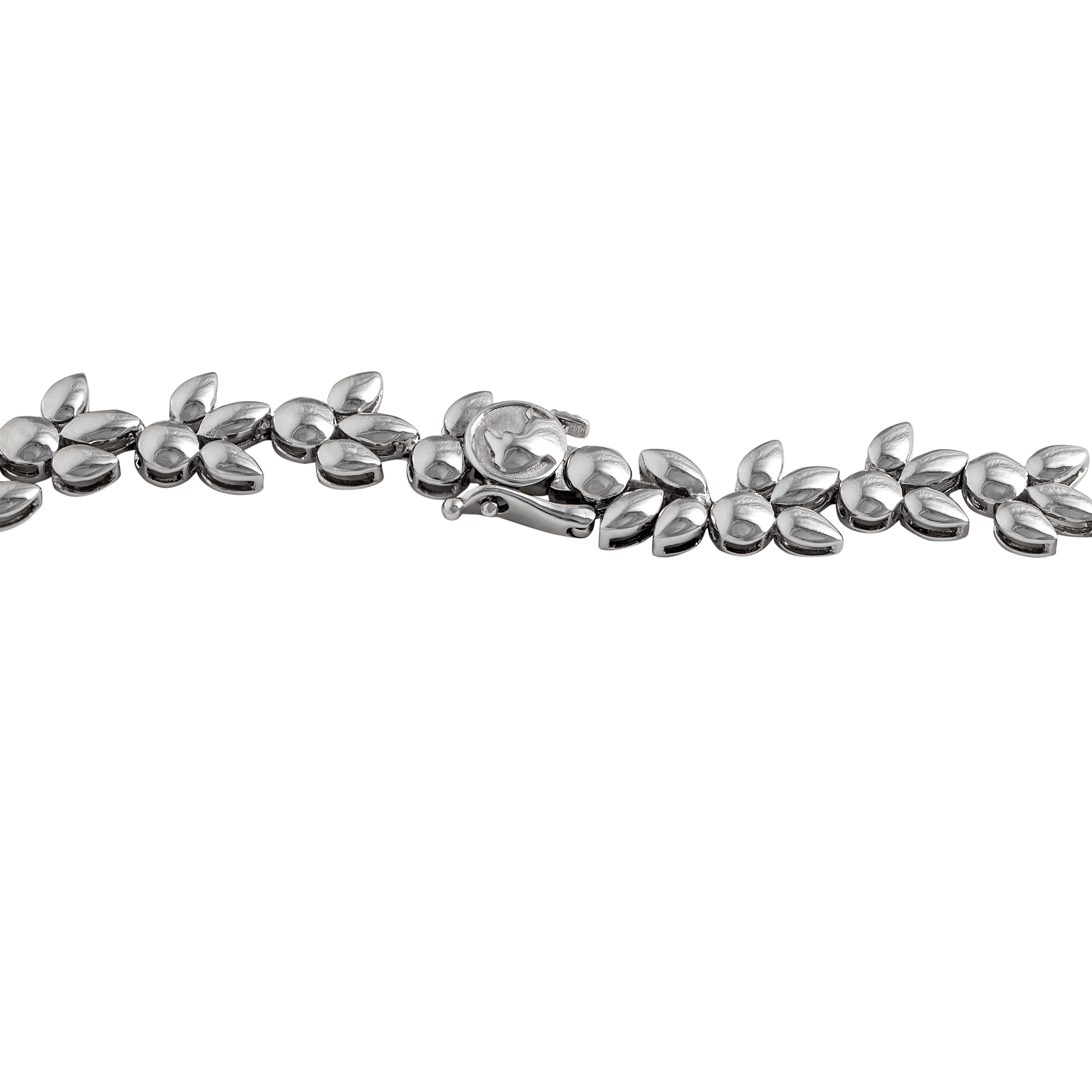 Pear-Round Brilliant-Marquise Cut 27.680 Carat Lab Grown Adorned Floral Designer Diamond Necklace | SKU: 0019400624
