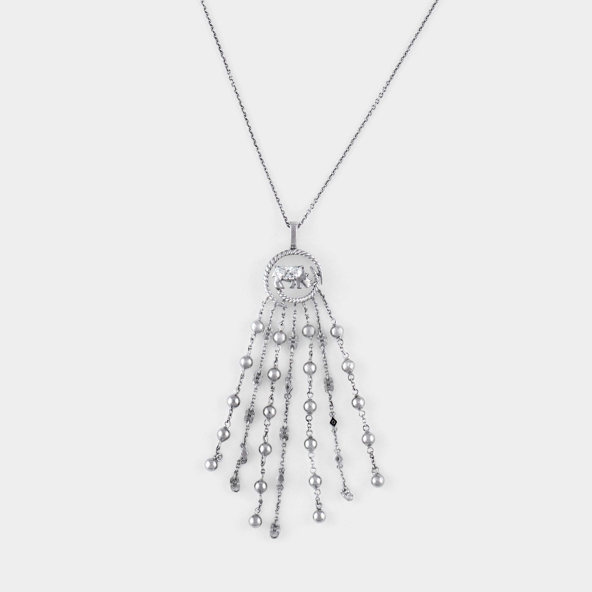silver chain for women with pendant- Crash Club by CKC