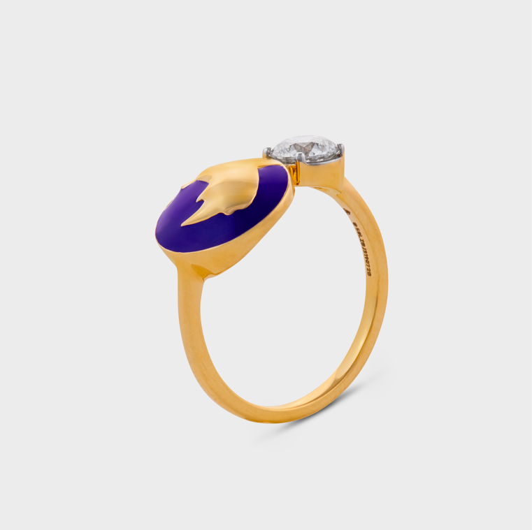 Round Brilliant 0.55 Carat Rhino Designer Diamond Ring | SKU: 0019359793