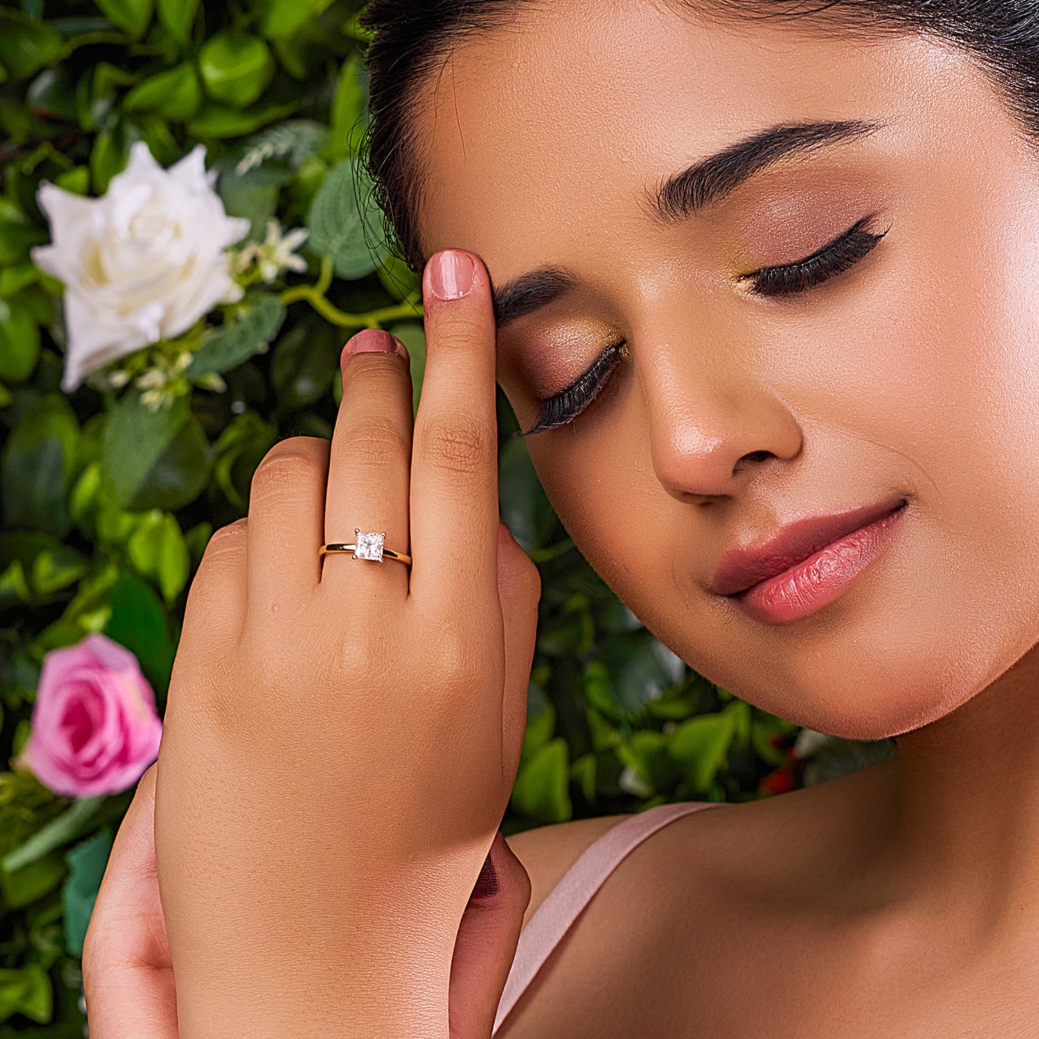 Regalia Princess-Cut Lab Grown Diamond Solitaire Ring in Yellow Gold | SKU : 0004953302