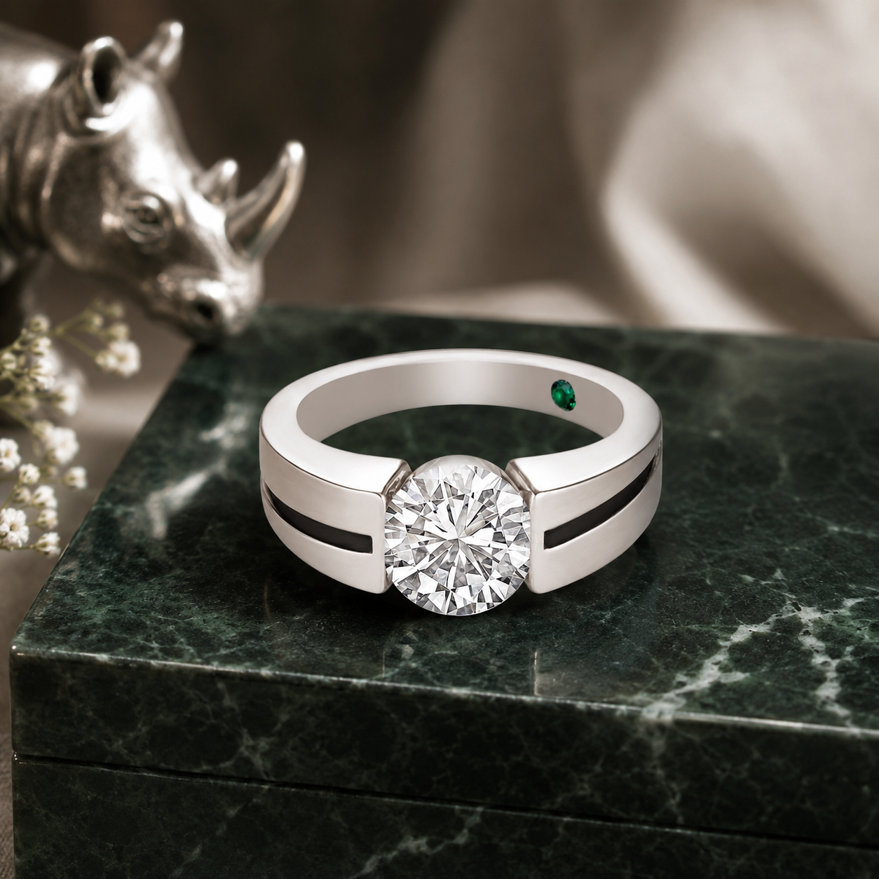 Round Brilliant Cut Solitaire Lab-Grown Diamond Ring | SKU: 0006509347