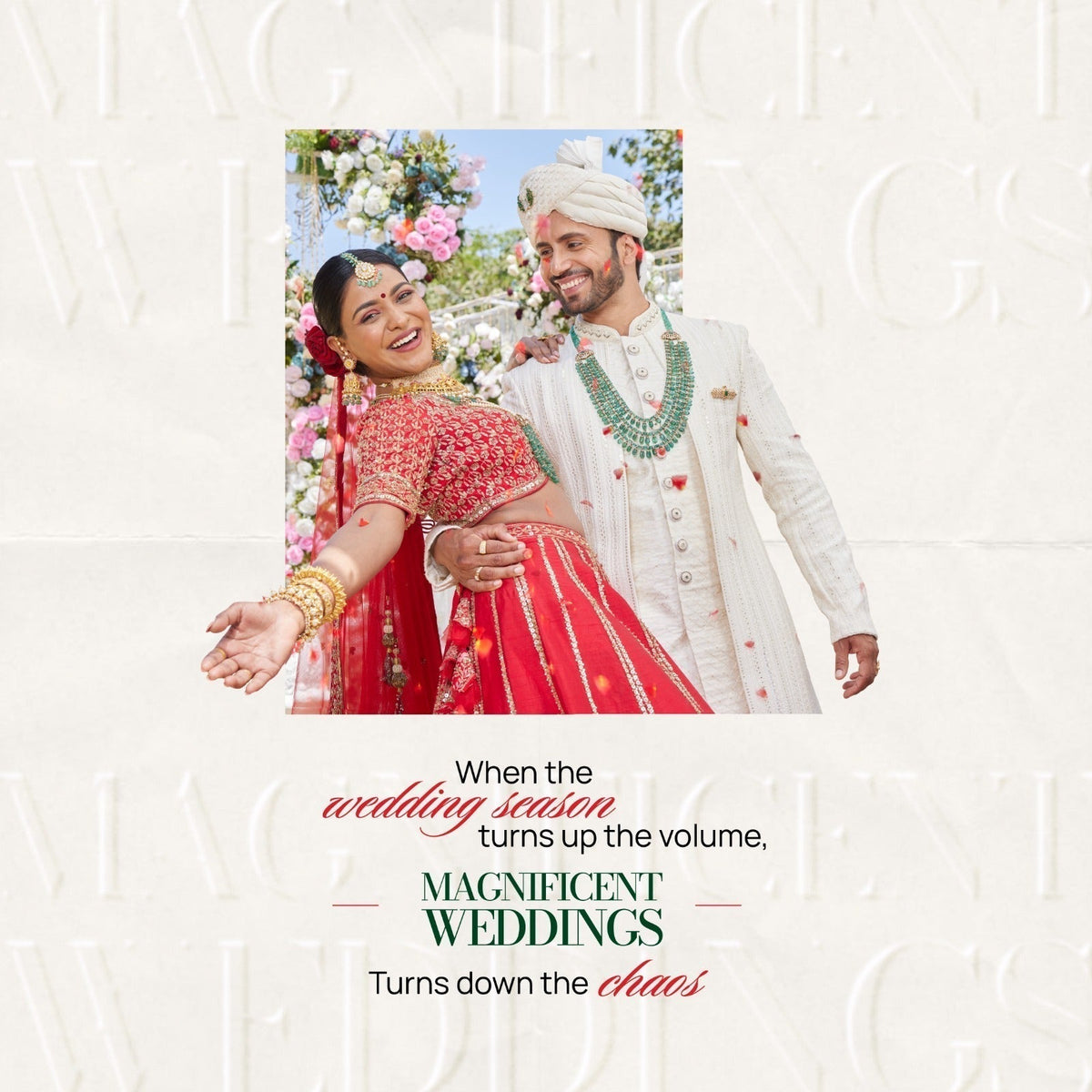 When Wedding Planning Turns Up the Volume, Magnificent Weddings Turns Down the Chaos: The Respite Every Bride Deserves This September