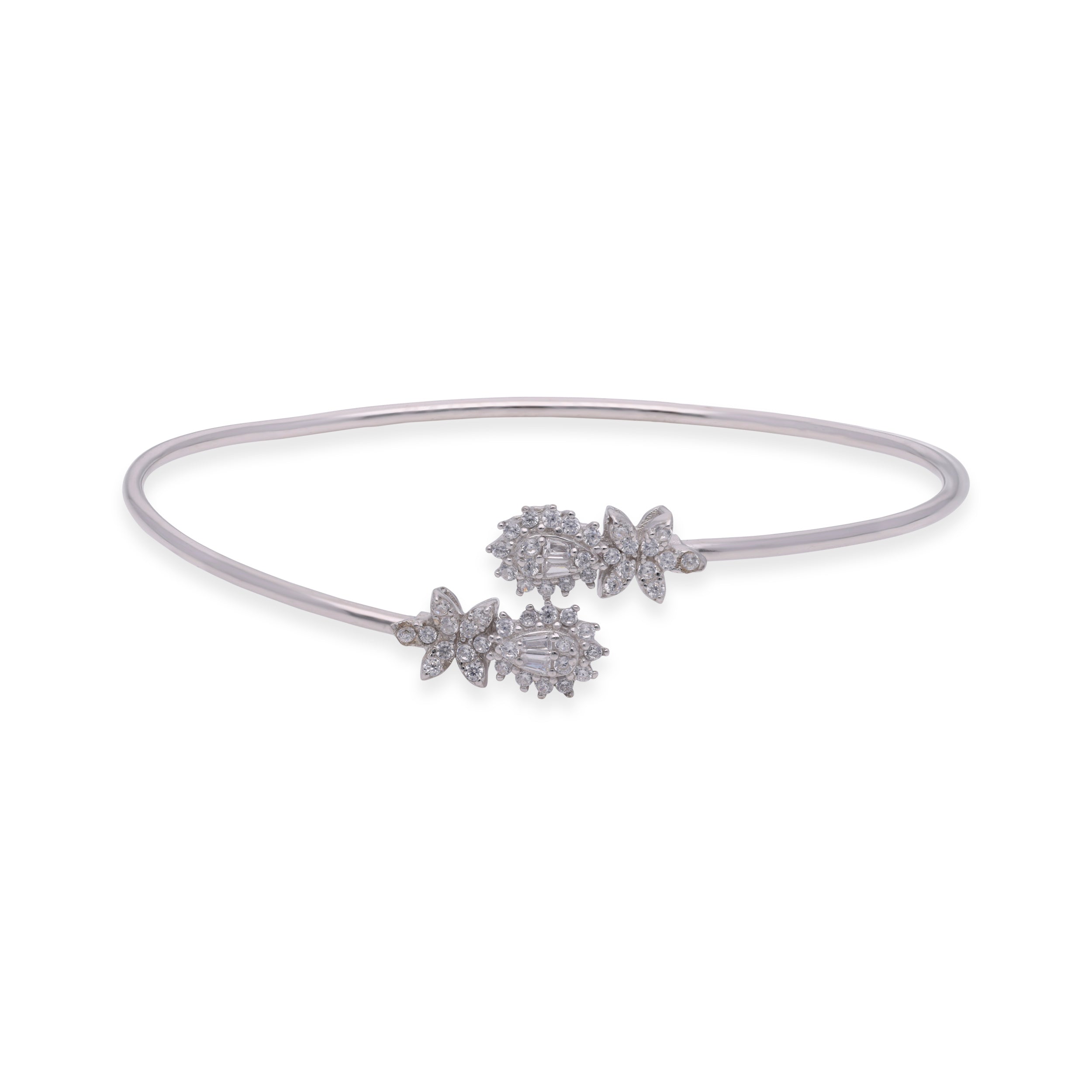 Sparkling Diamond Cluster Bracelet in Sterling Silver | SKU : 0003109670, 0003109656, 0003109663