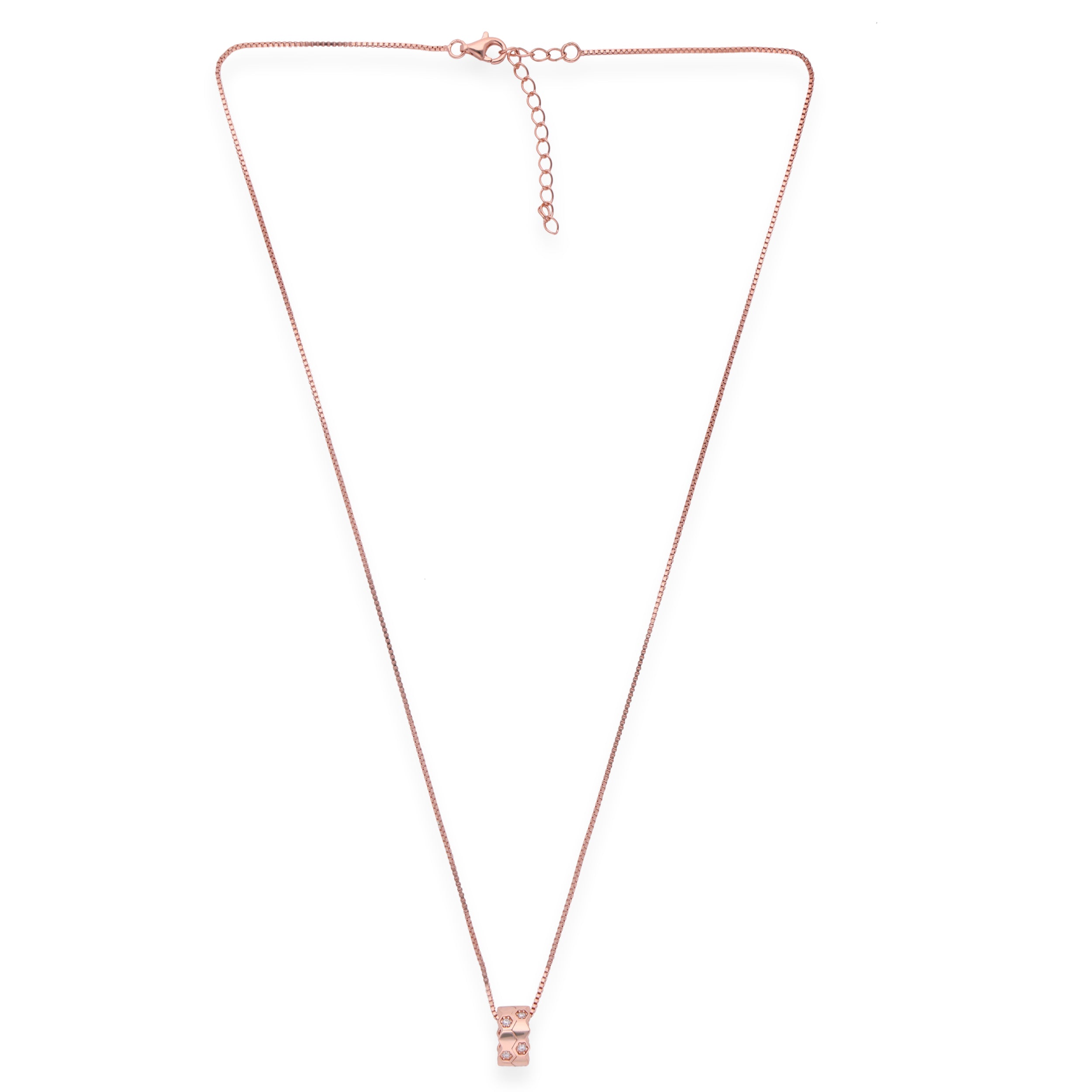 Geometric Rose Gold Pendant with Diamond Embellishments | SKU : 0003112281, 0003112588, 0003112496, 0003112434 , 0003112649