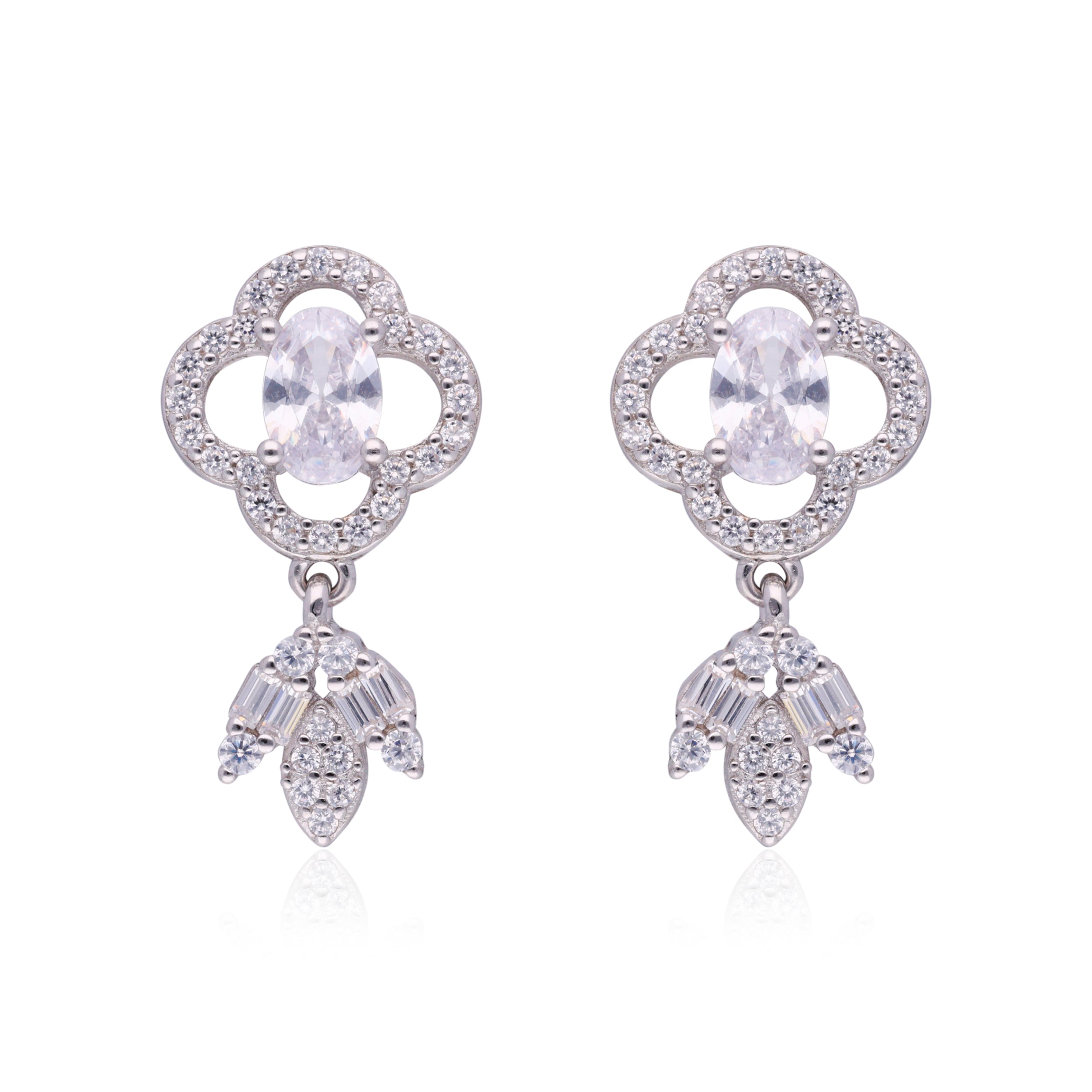 Starlight Sparkle: Sterling Silver Eardrops | SKU : 0003113790, 0003113912