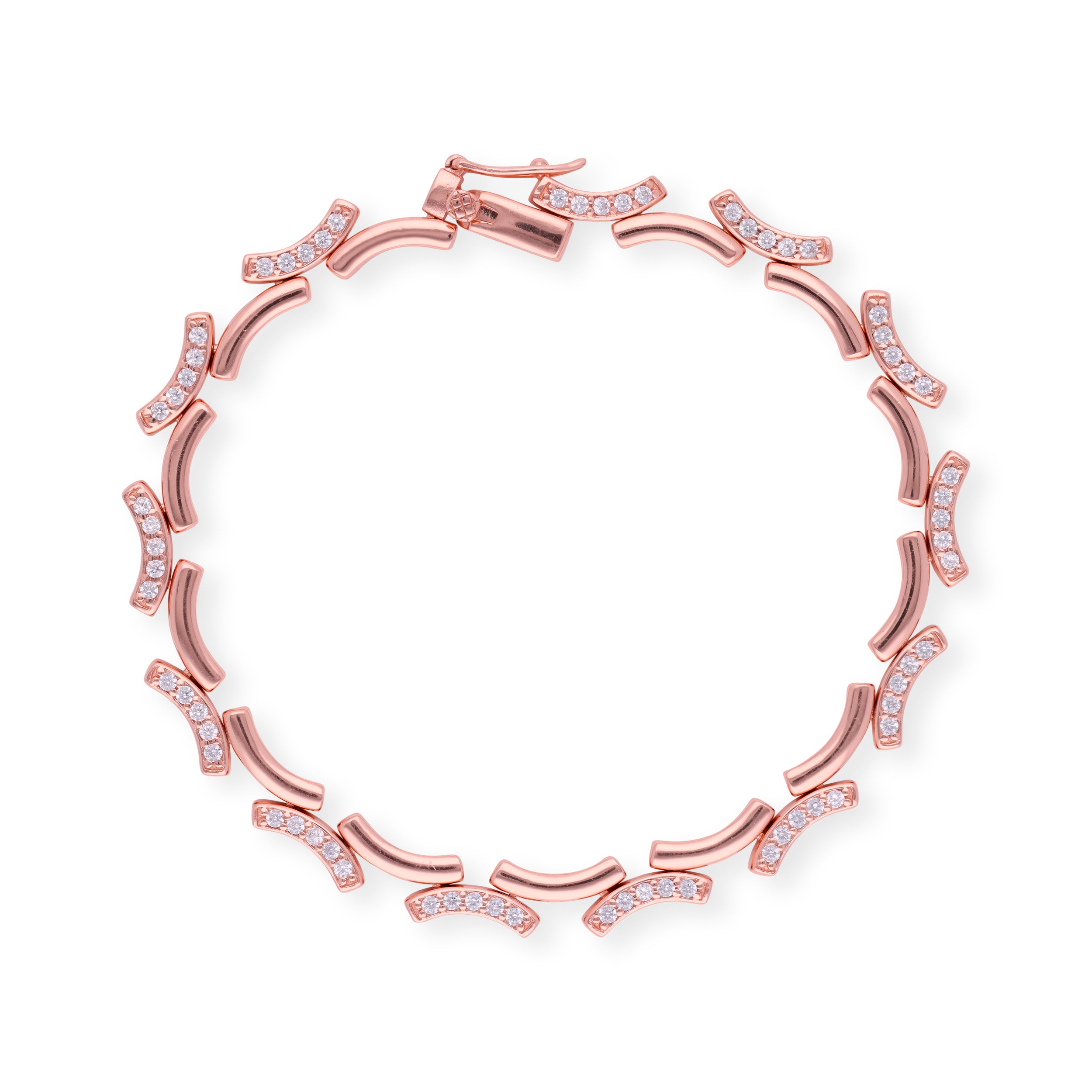 Rose Glow: Sterling Silver Rose Gold Bracelet | SKU : 0003114049, 0003114063 , 0003114056