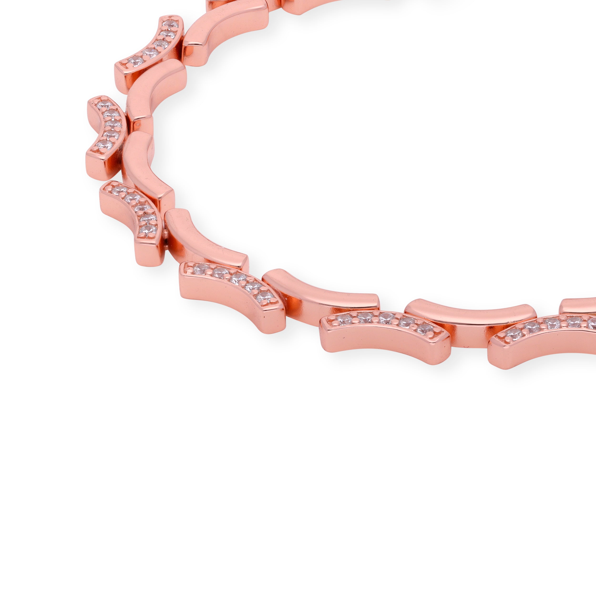 Rose Glow: Sterling Silver Rose Gold Bracelet | SKU : 0003114049, 0003114063 , 0003114056