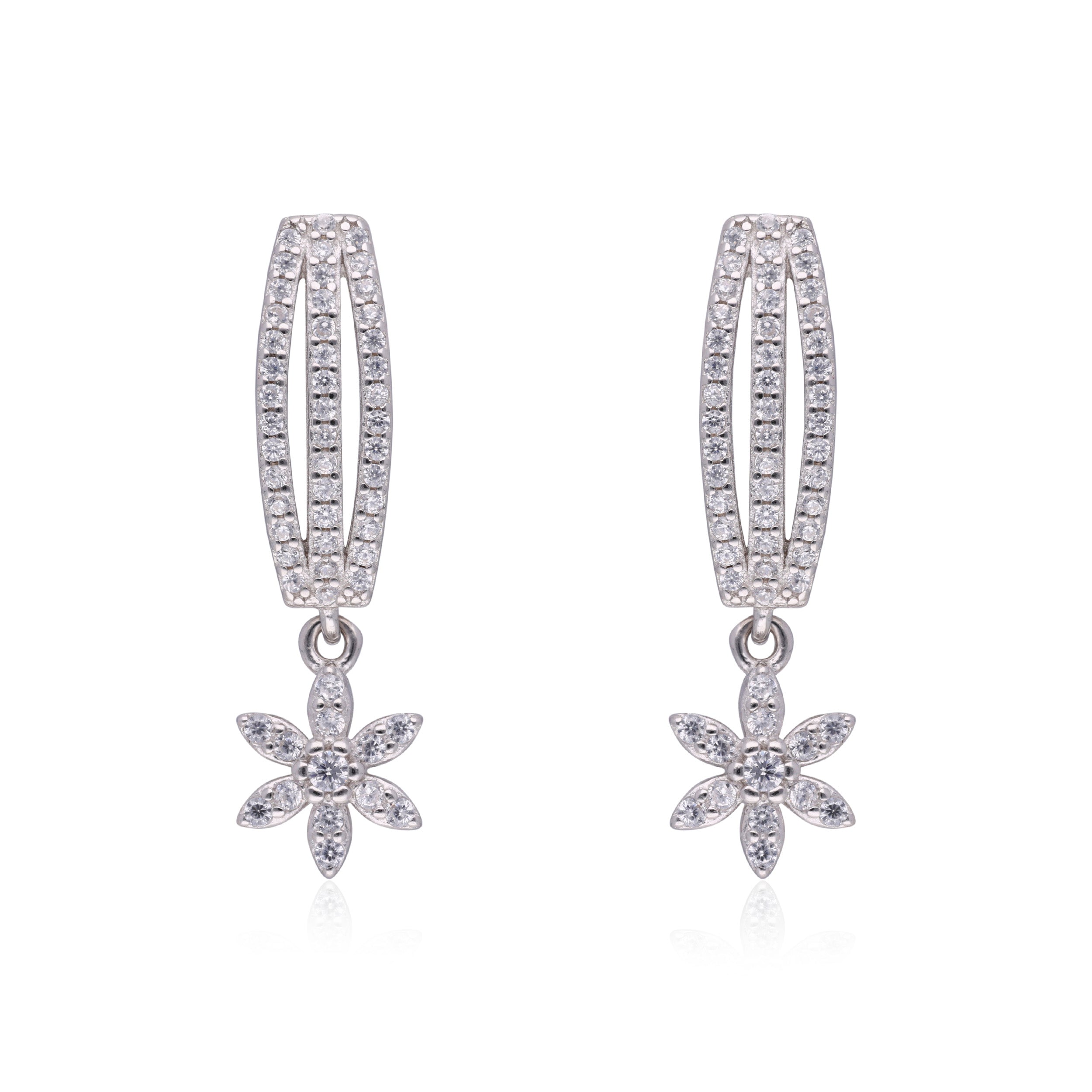 Diamond Starburst Drop Earrings | SKU : 0003115305, 0003115343, 0003115268