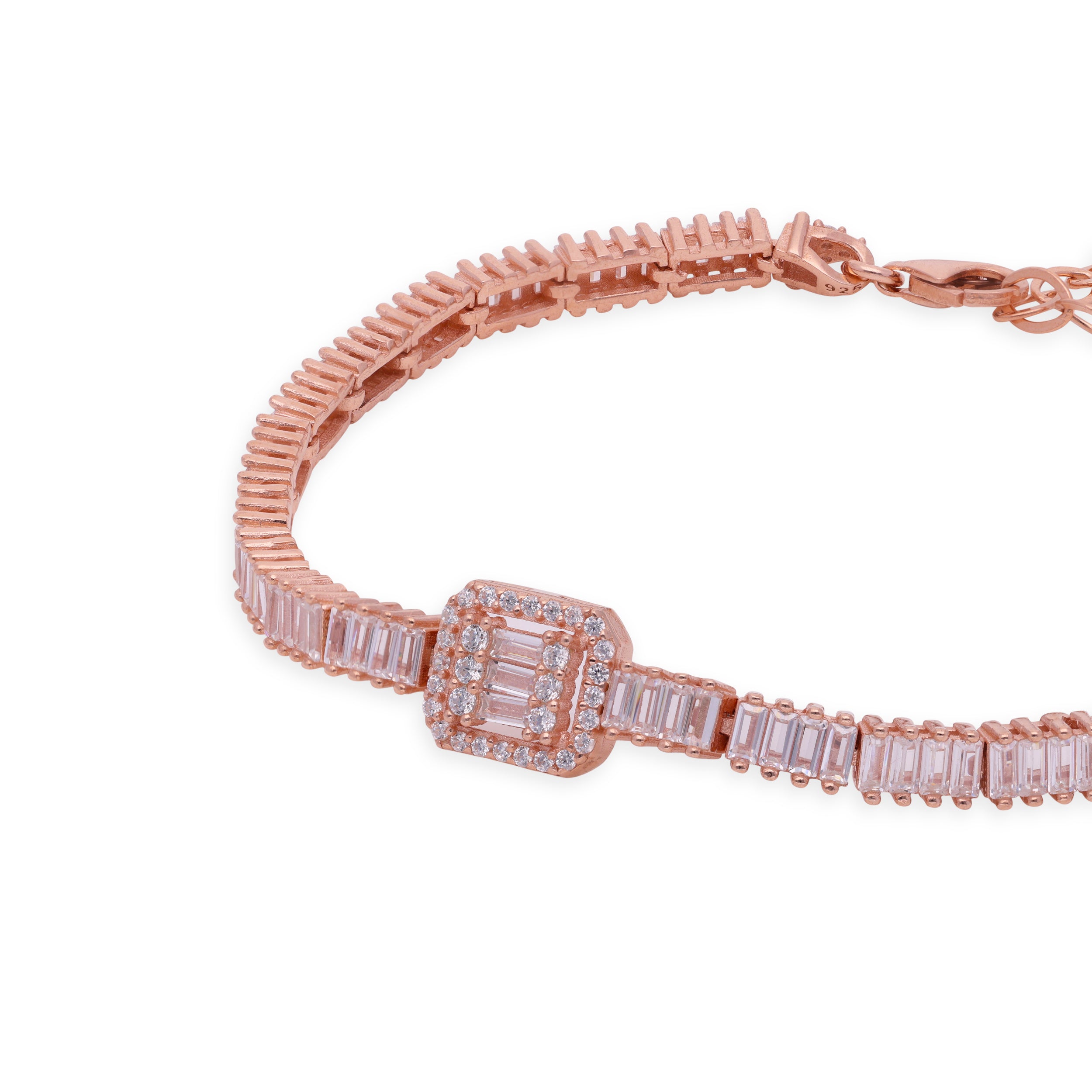 Art Deco-Inspired Silver Tennis Bracelet | SKU : 0003115855, 0003115800, 0003115794, 0003115879, 0003115862