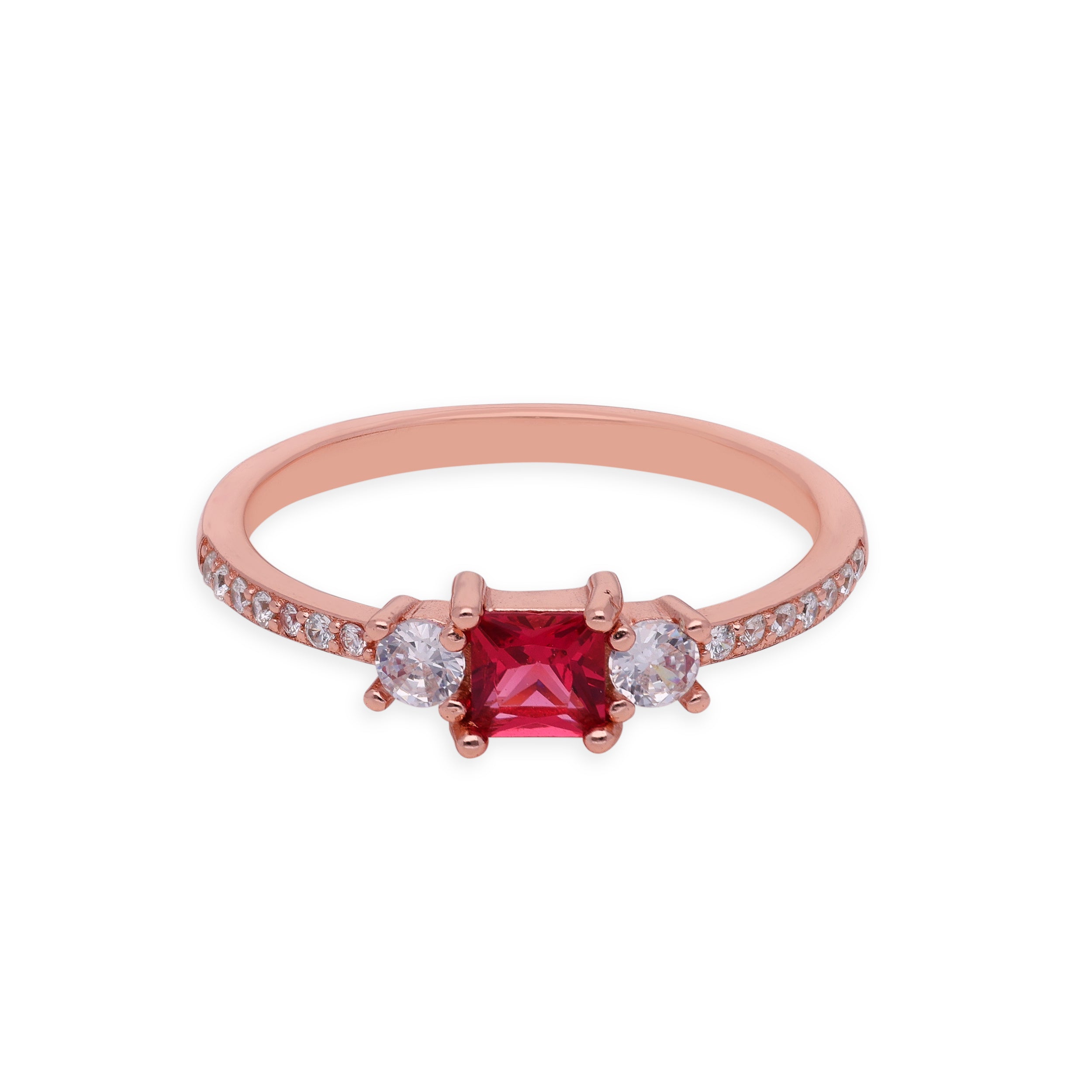 Elegant Radiance Red Gemstone Ring | SKU : 0003116135 , 0003116166